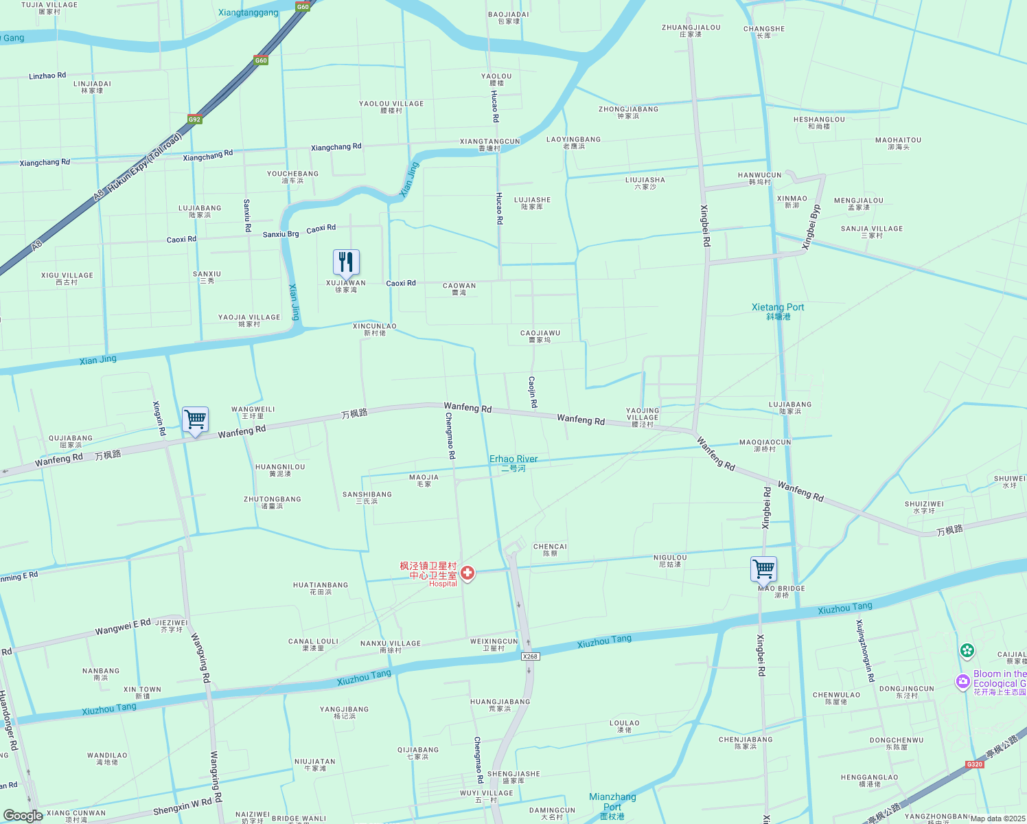 map of restaurants, bars, coffee shops, grocery stores, and more near in 
