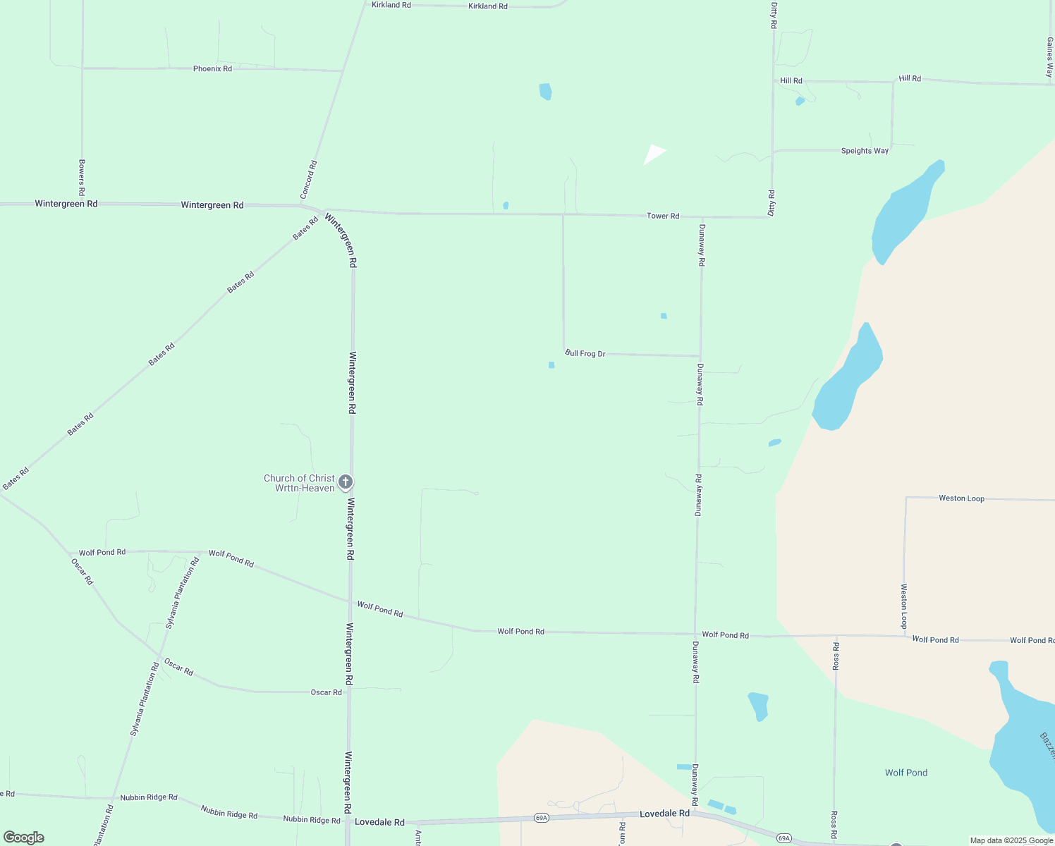 map of restaurants, bars, coffee shops, grocery stores, and more near 6345 Bull Frog Drive in Bascom