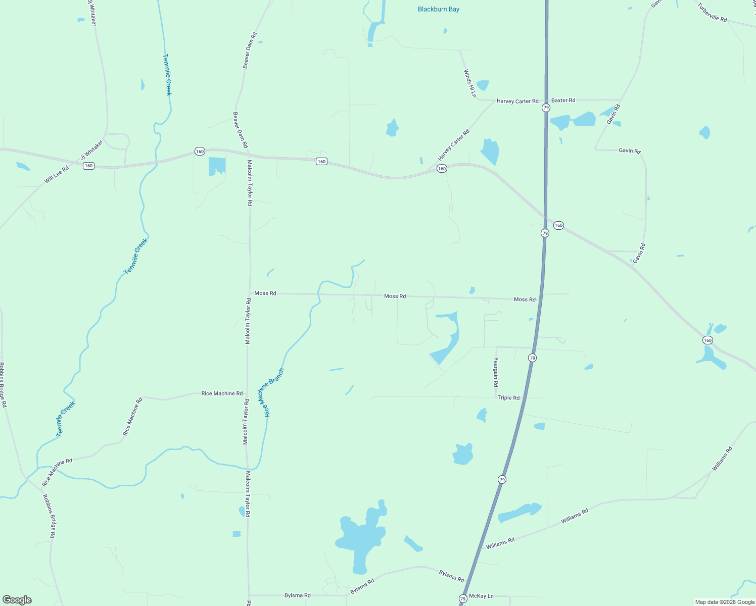 map of restaurants, bars, coffee shops, grocery stores, and more near 3320 Moss Road in Bonifay