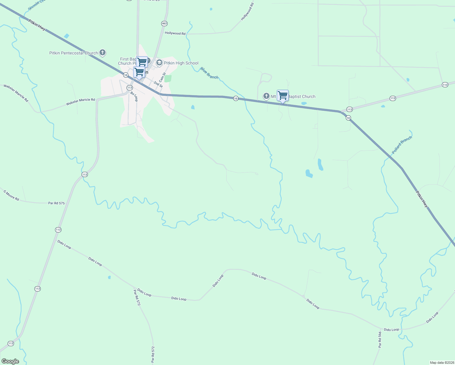 map of restaurants, bars, coffee shops, grocery stores, and more near 156 Lee Hill Road in Pitkin