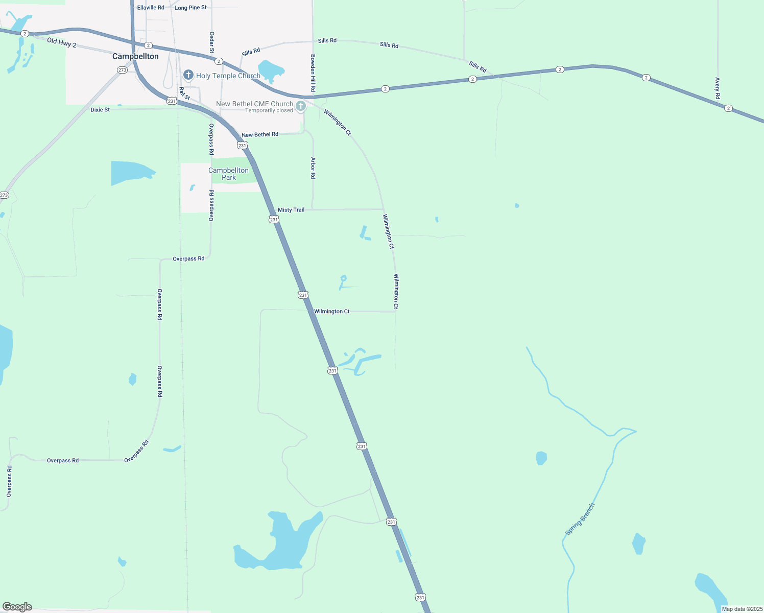 map of restaurants, bars, coffee shops, grocery stores, and more near 4963 Wilmington Court in Campbellton