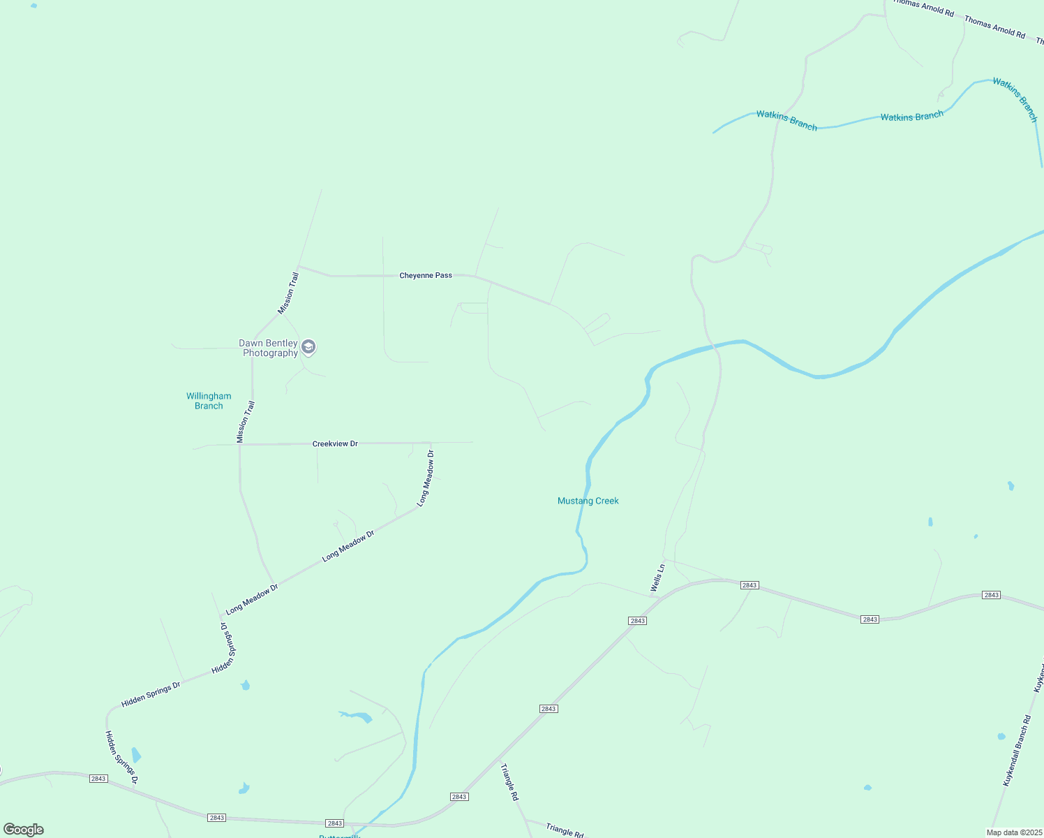 map of restaurants, bars, coffee shops, grocery stores, and more near 1647 Trail's End in Salado