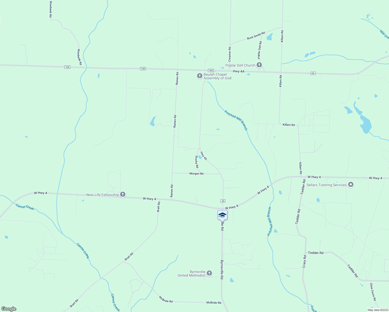 map of restaurants, bars, coffee shops, grocery stores, and more near 7131 Stucky Road in Century