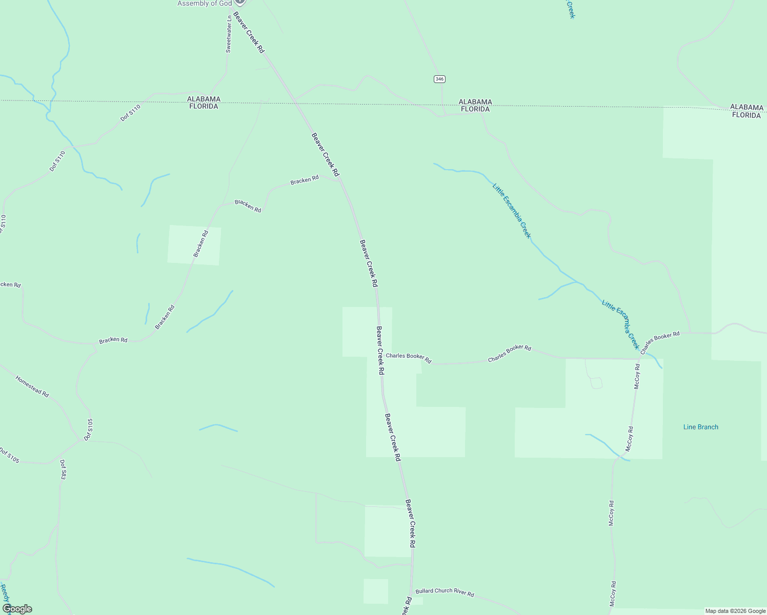 map of restaurants, bars, coffee shops, grocery stores, and more near 52 Charles Booker Road in Baker