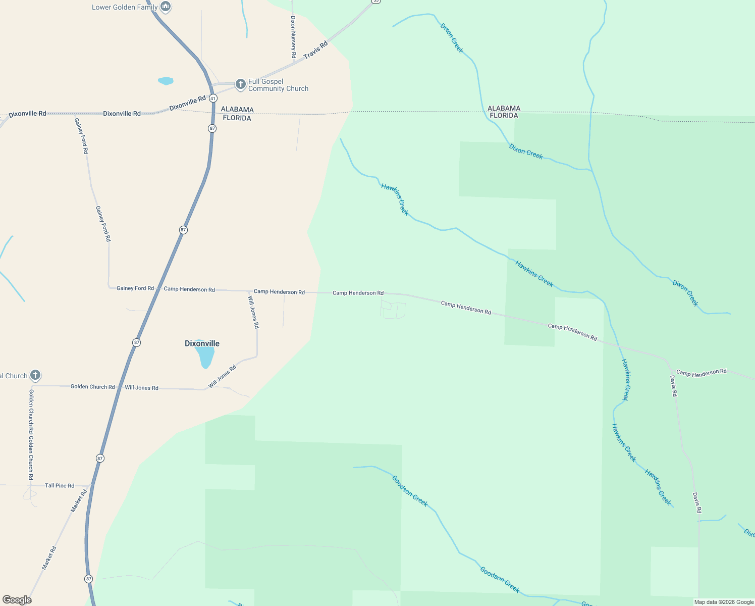 map of restaurants, bars, coffee shops, grocery stores, and more near 6181 Sharp Lane in Jay