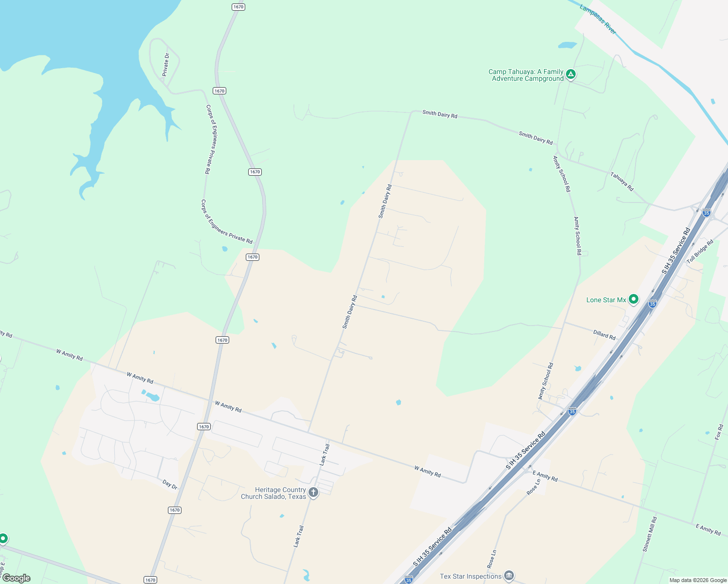 map of restaurants, bars, coffee shops, grocery stores, and more near 8151 Smith Dairy Rd in Belton