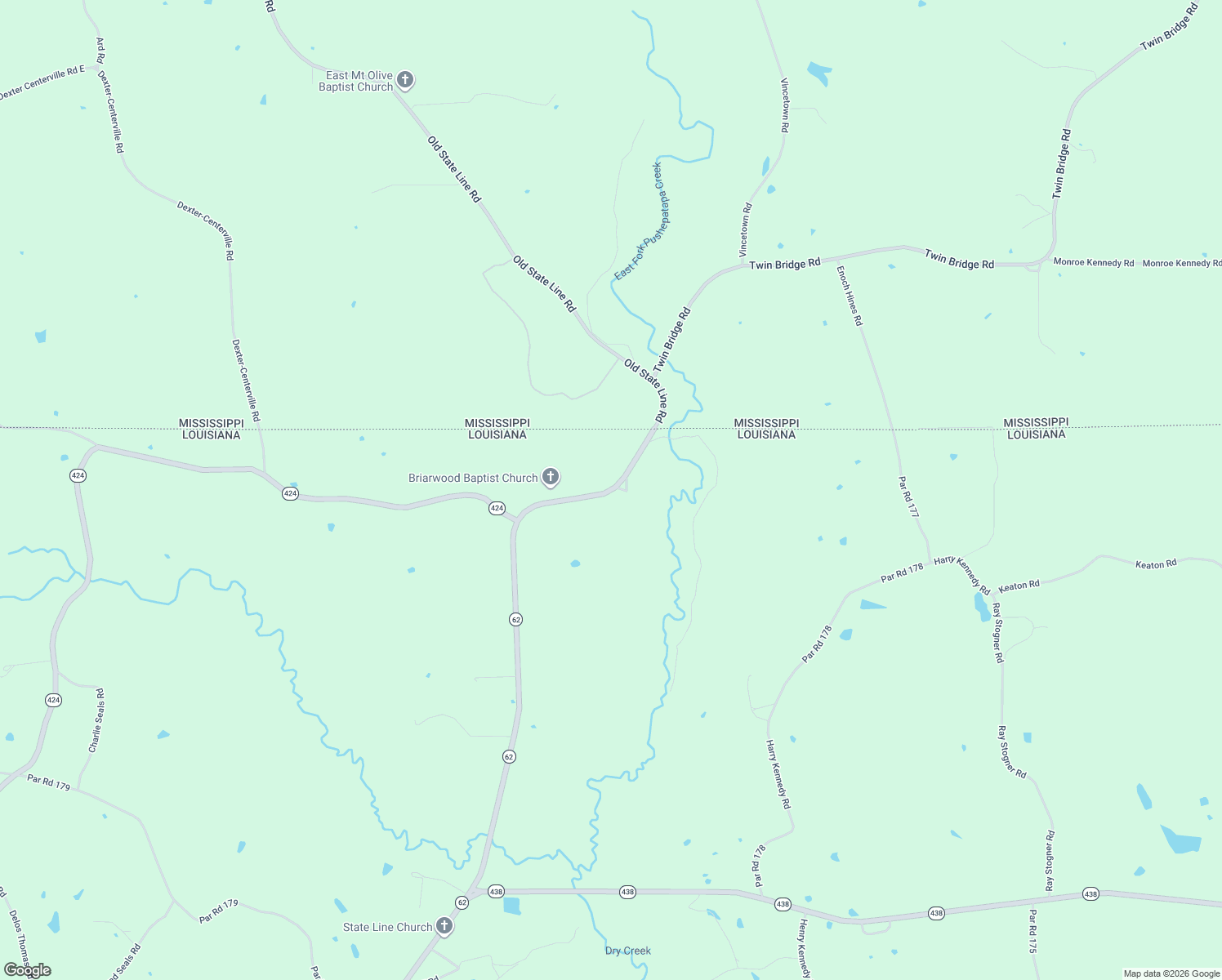 map of restaurants, bars, coffee shops, grocery stores, and more near 54044 Louisiana 62 in Franklinton