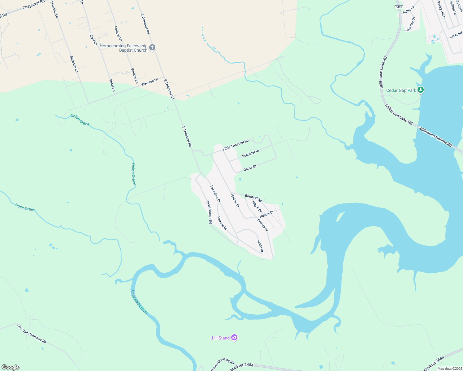 map of restaurants, bars, coffee shops, grocery stores, and more near 573 Hollow Drive in Killeen