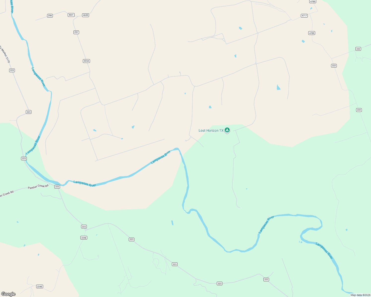map of restaurants, bars, coffee shops, grocery stores, and more near Unnamed Road in Kempner