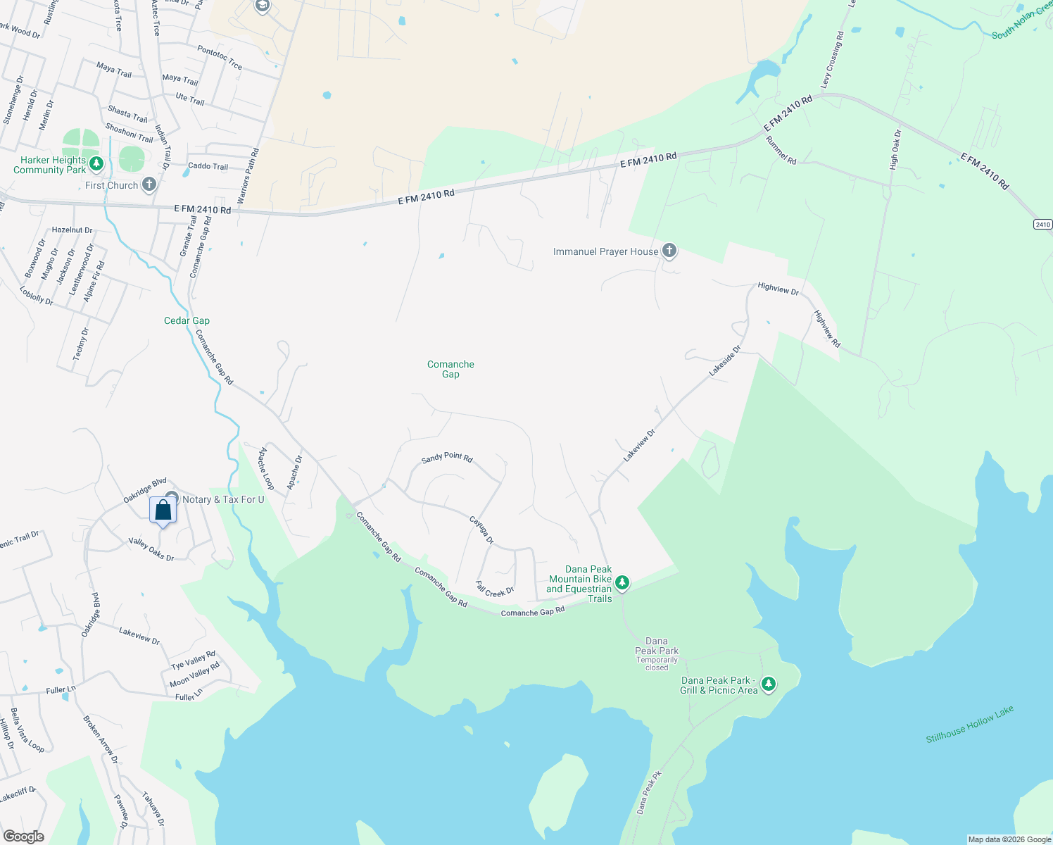 map of restaurants, bars, coffee shops, grocery stores, and more near 3301 Eagle Ridge in Harker Heights