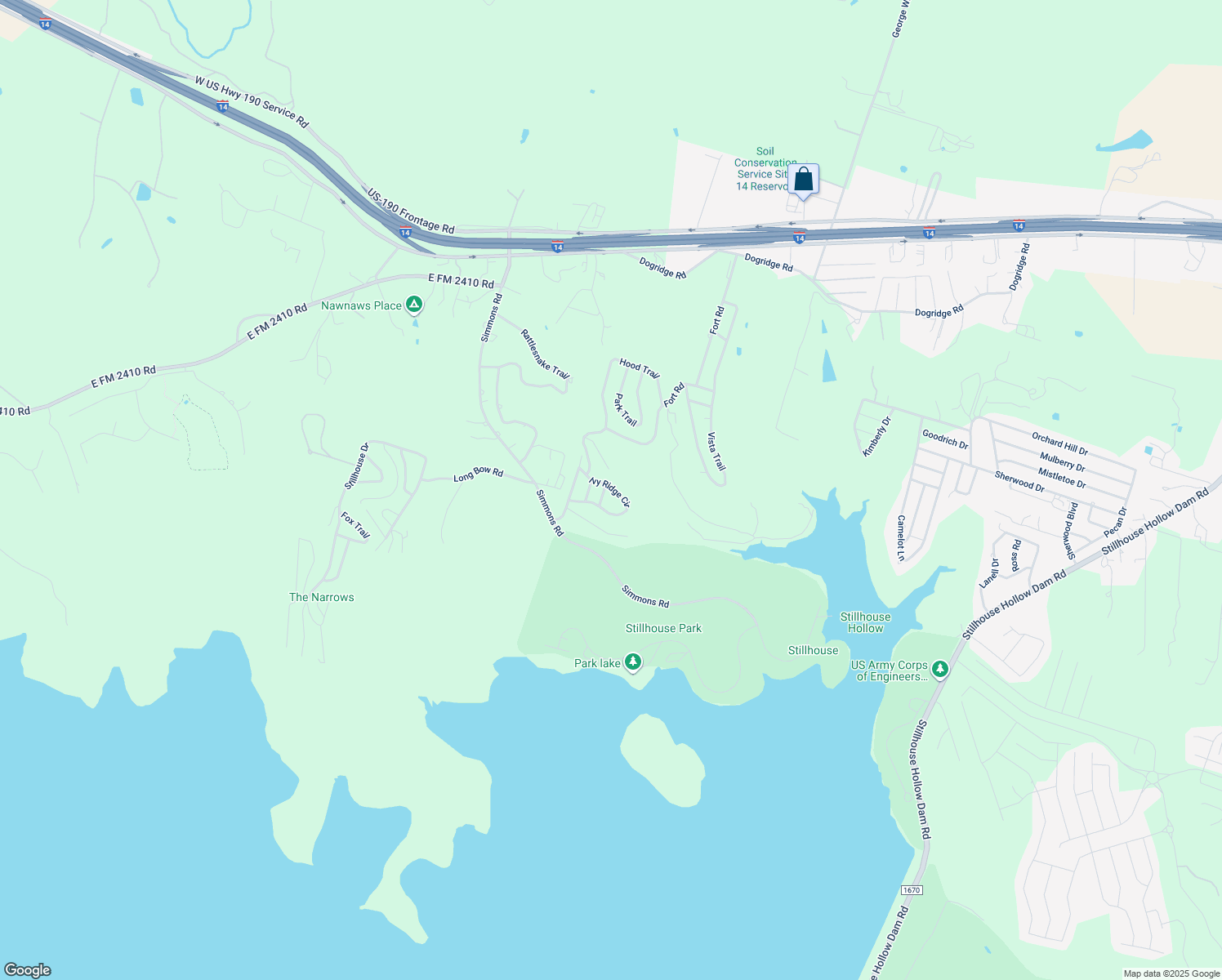 map of restaurants, bars, coffee shops, grocery stores, and more near 3531 Pin Oak Drive in Belton