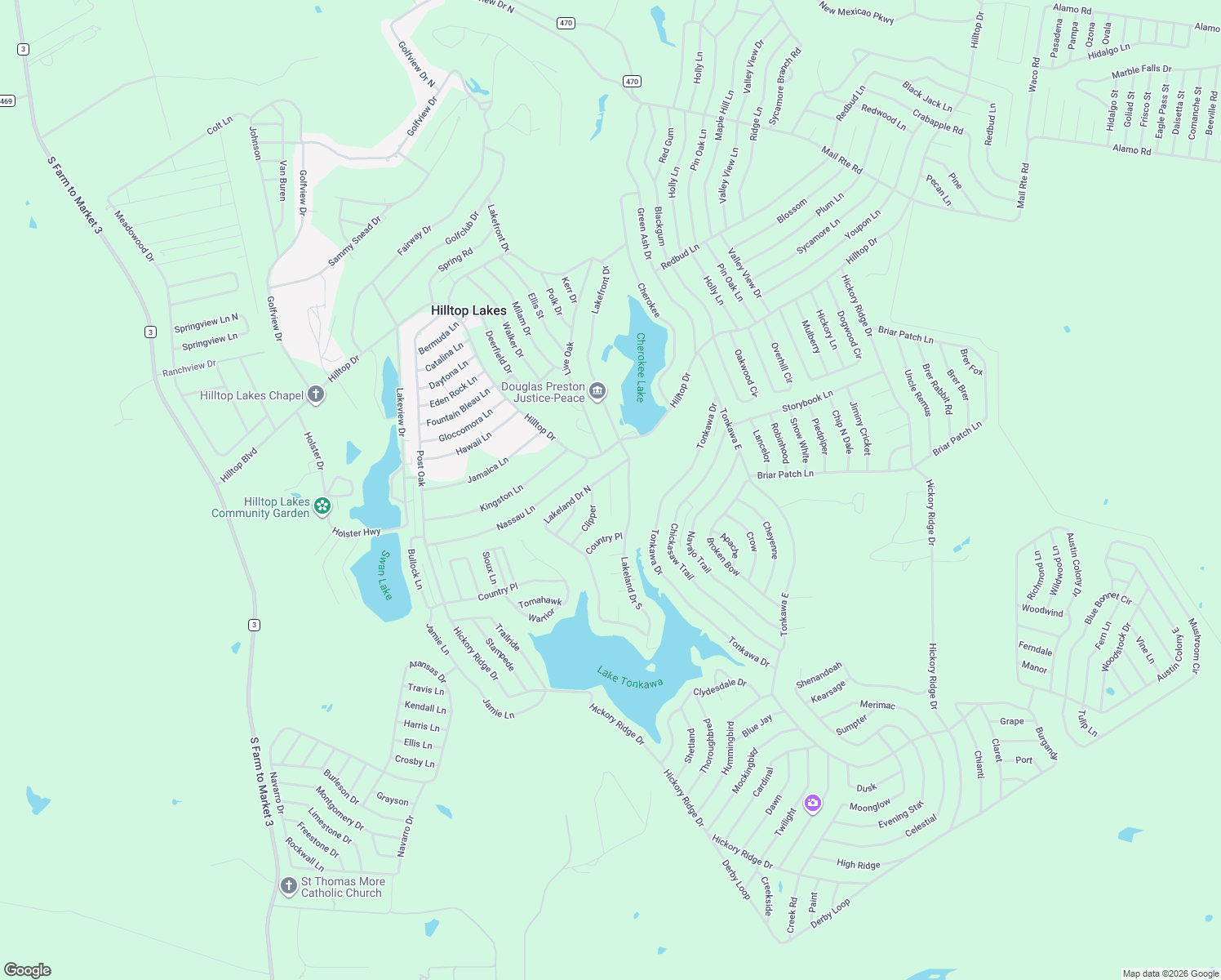 map of restaurants, bars, coffee shops, grocery stores, and more near 20 Sloop Road in Normangee