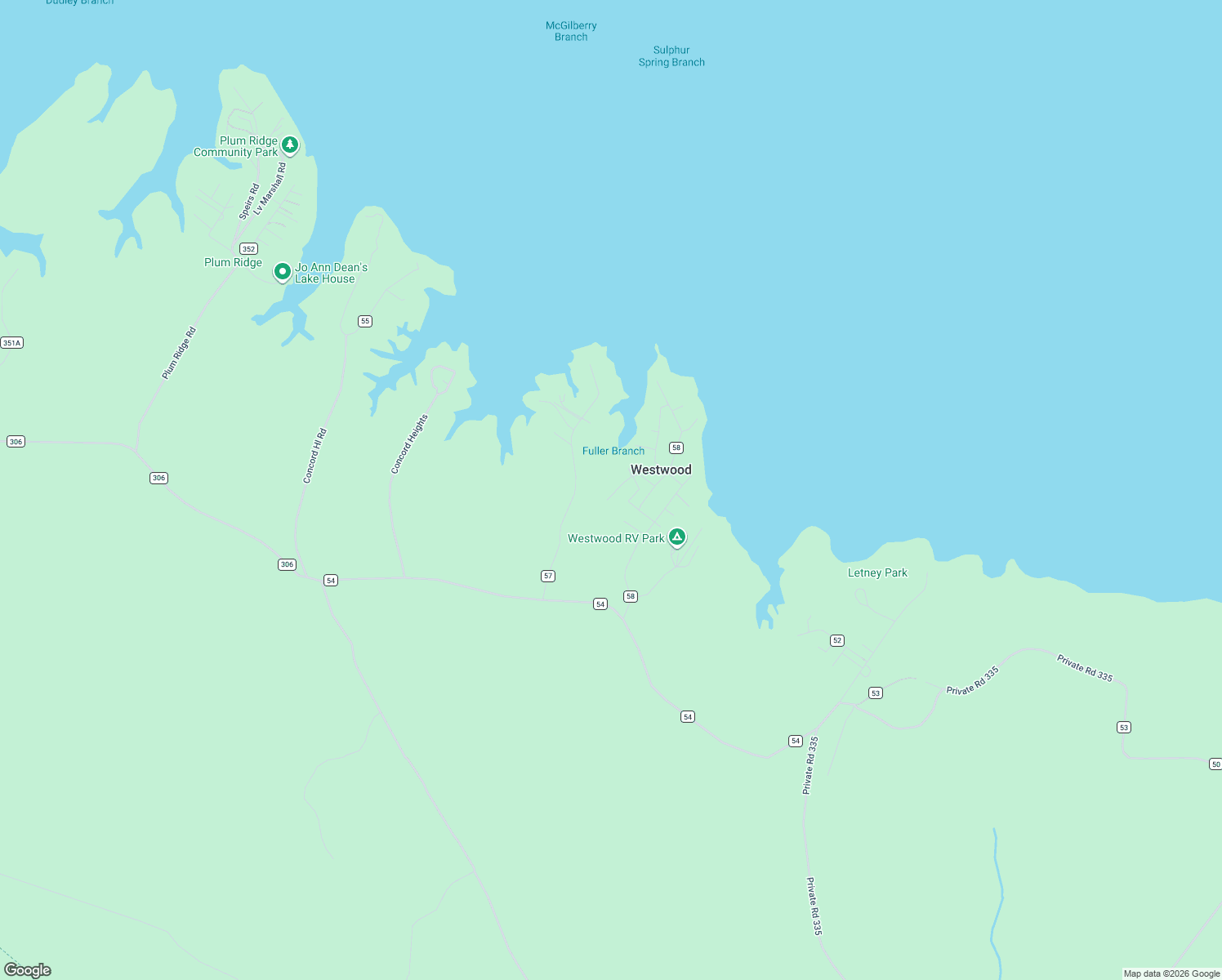 map of restaurants, bars, coffee shops, grocery stores, and more near 264 Wildbriar Drive in Jasper