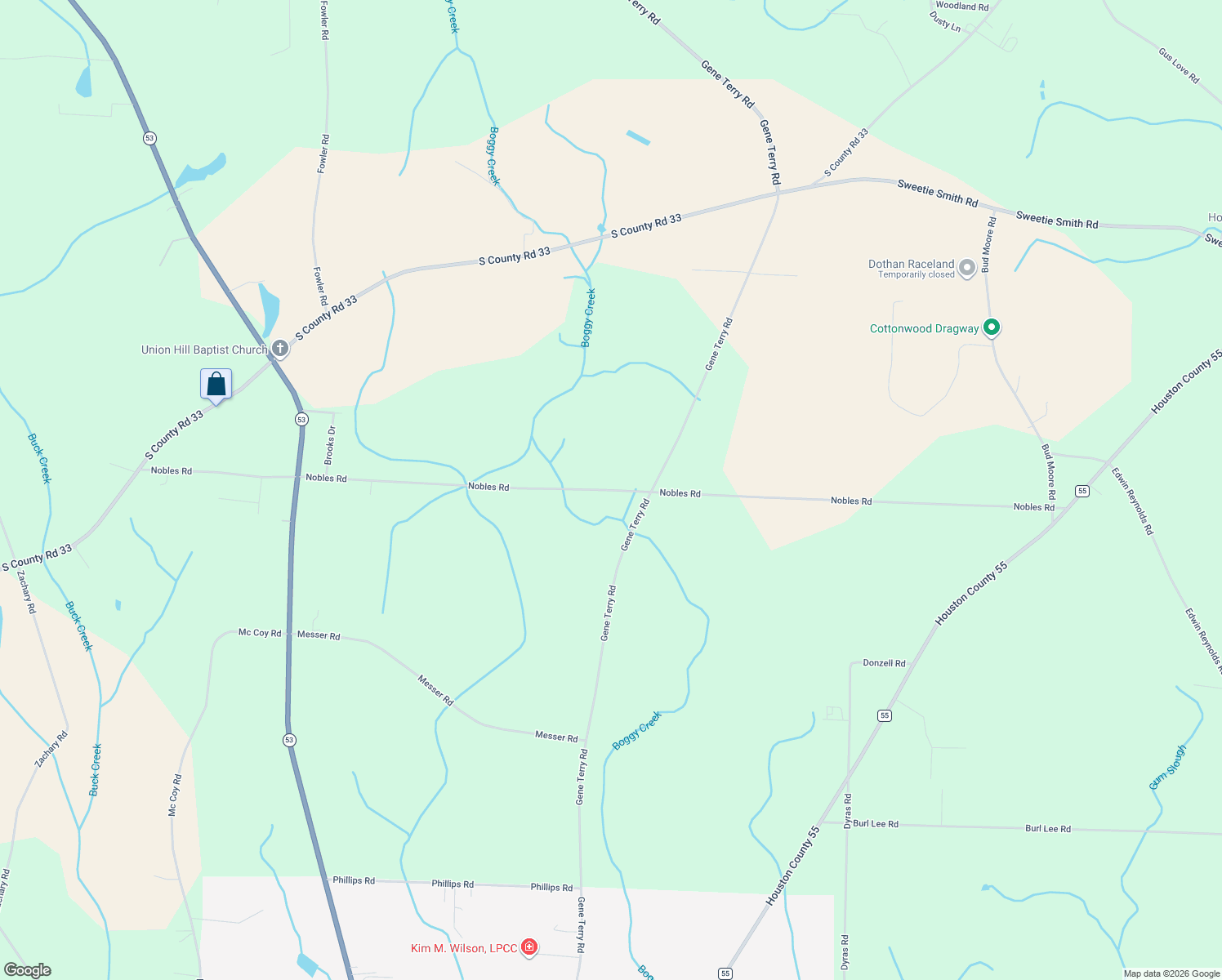 map of restaurants, bars, coffee shops, grocery stores, and more near 1301 Nobles Road in Cottonwood