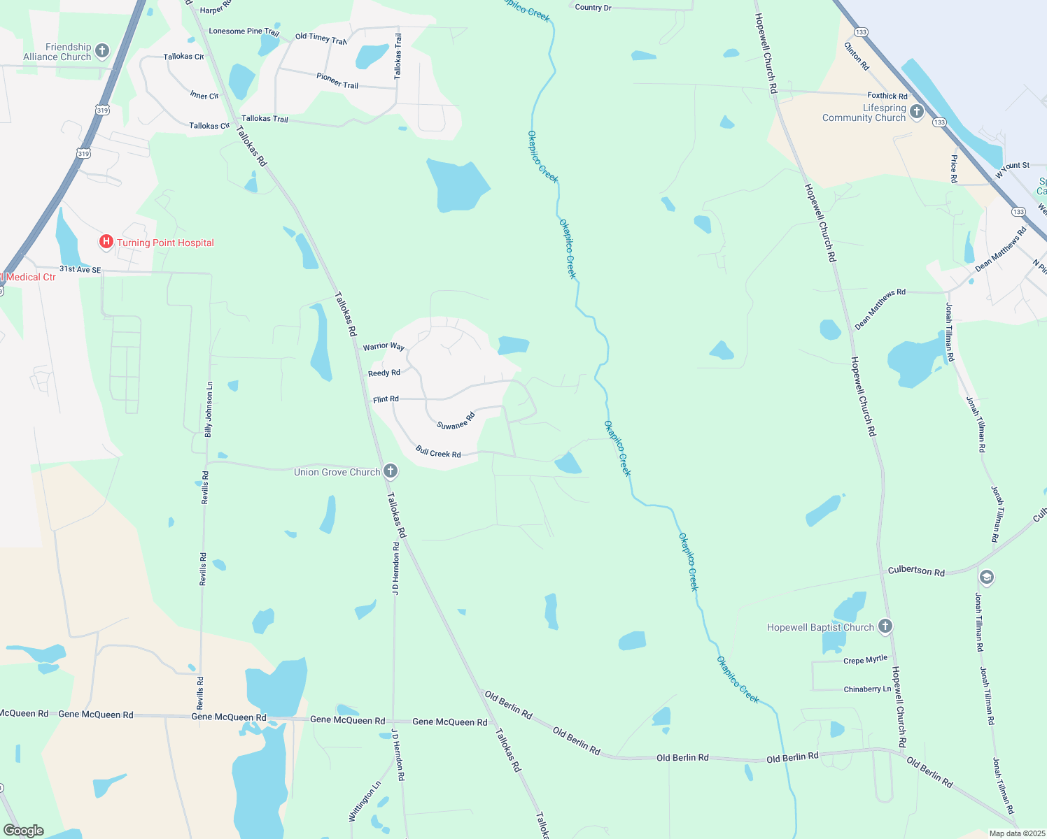 map of restaurants, bars, coffee shops, grocery stores, and more near 104 Wacamaw Road in Moultrie