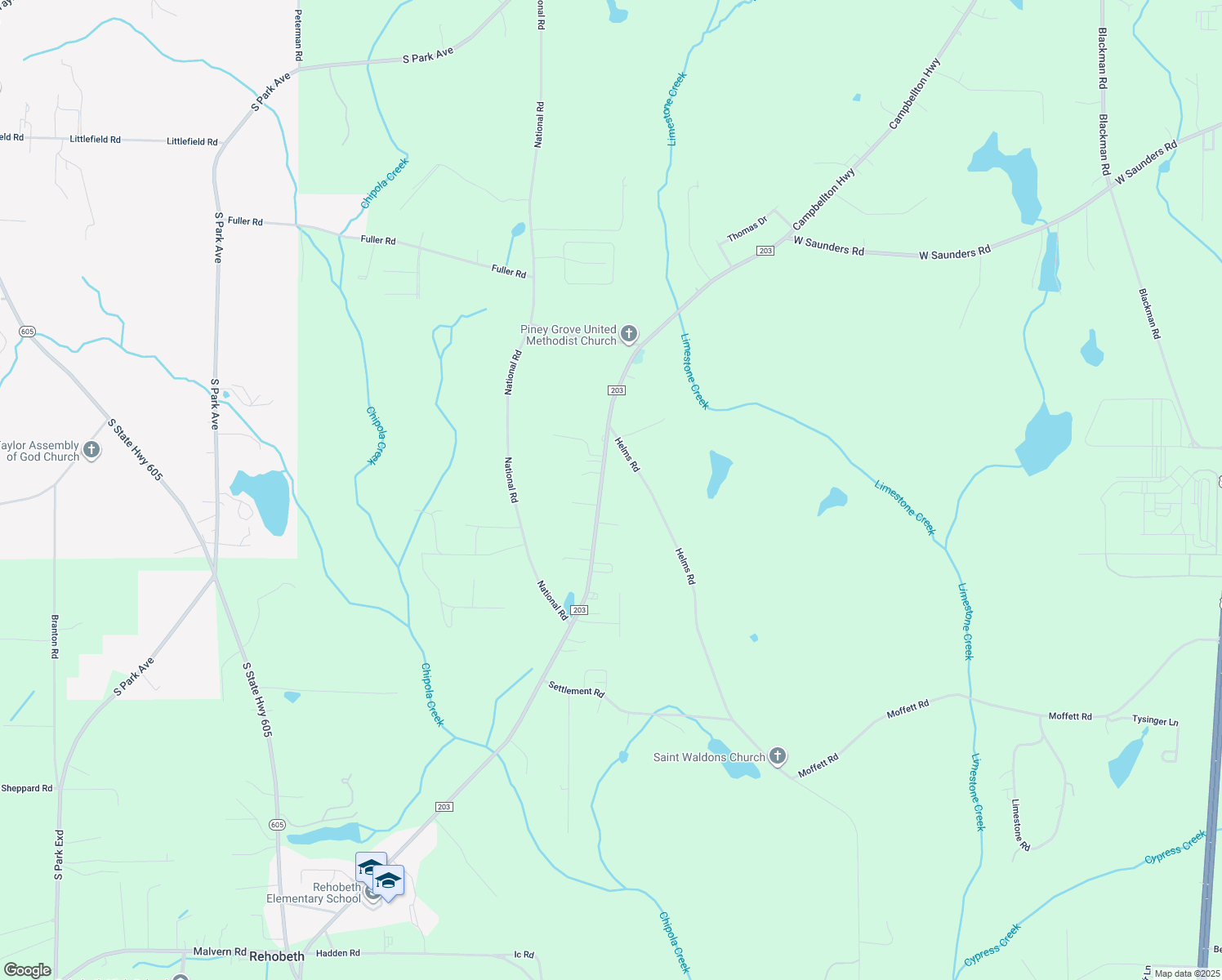 map of restaurants, bars, coffee shops, grocery stores, and more near 4133 County Road 203 in Dothan