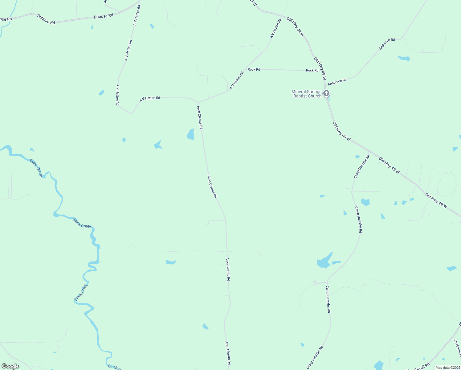 map of restaurants, bars, coffee shops, grocery stores, and more near 436 Aron Clemts Road in Hattiesburg