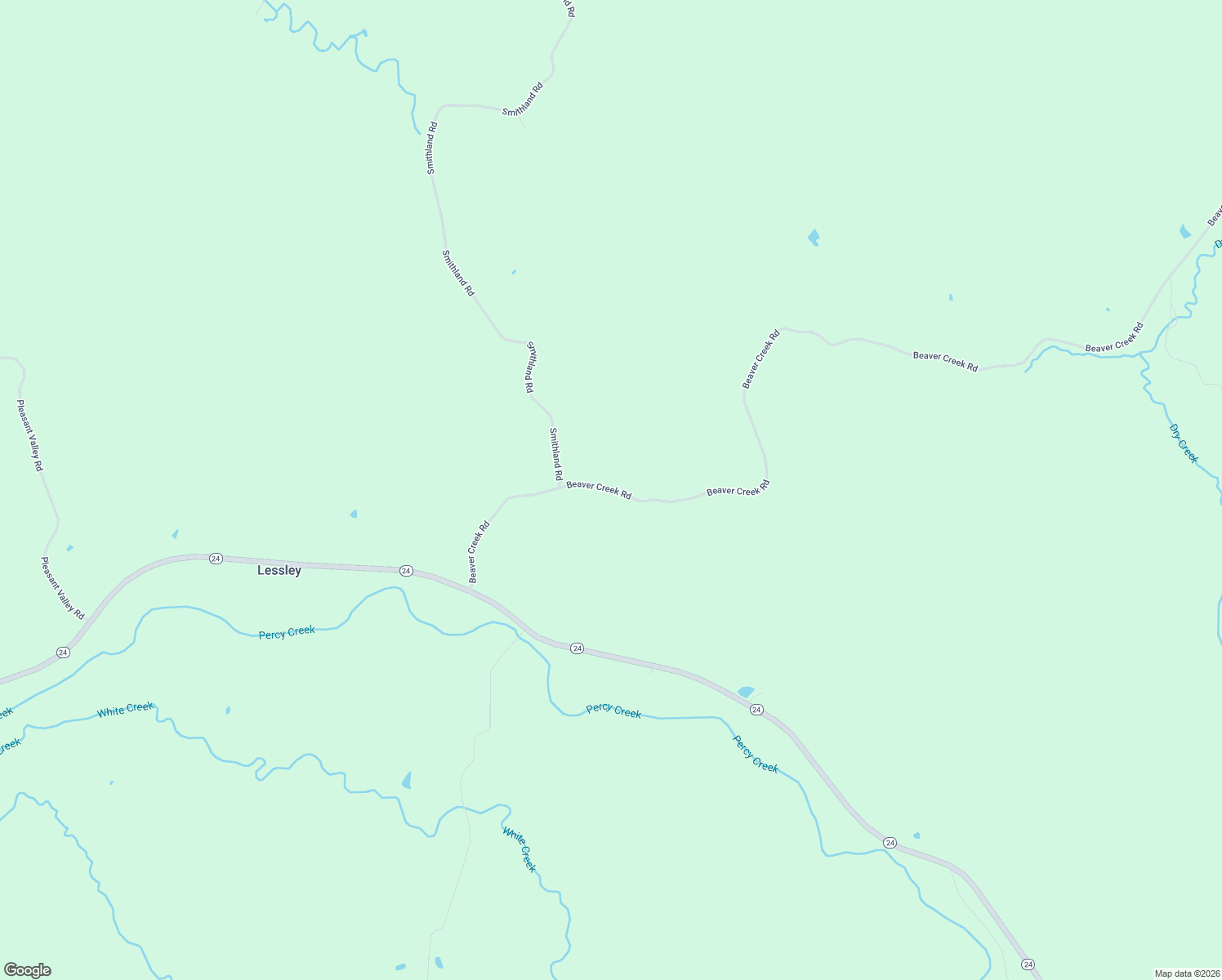 map of restaurants, bars, coffee shops, grocery stores, and more near 2818 Beaver Creek Road in Woodville