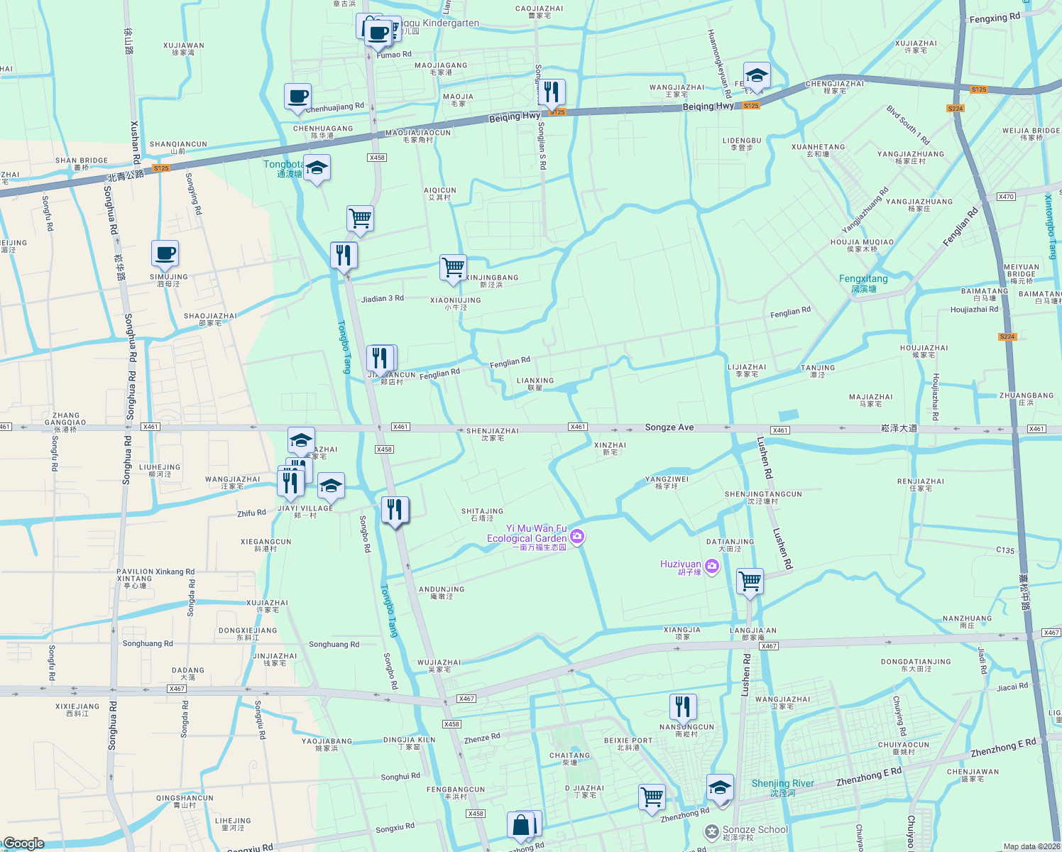 map of restaurants, bars, coffee shops, grocery stores, and more near in 