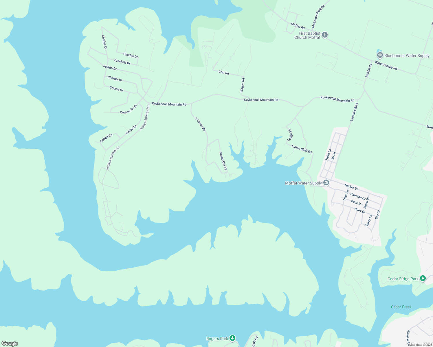 map of restaurants, bars, coffee shops, grocery stores, and more near 7 7 Coves Rd in Temple