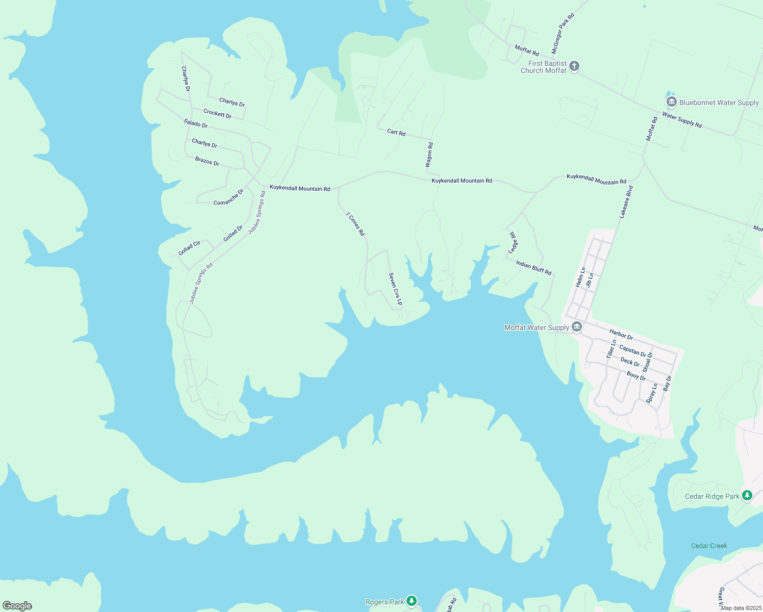 map of restaurants, bars, coffee shops, grocery stores, and more near 7 7 Coves Road in Temple