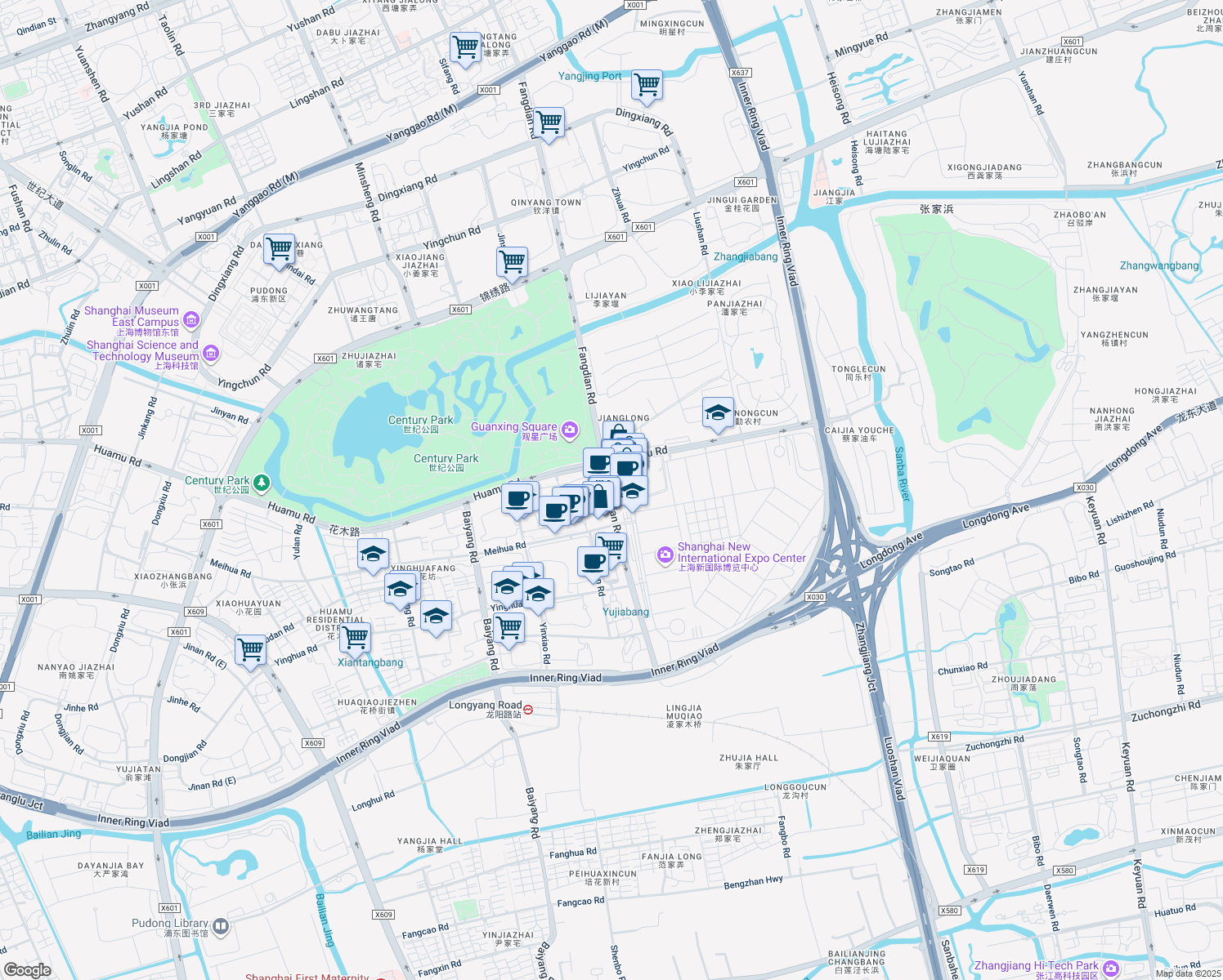 map of restaurants, bars, coffee shops, grocery stores, and more near in 
