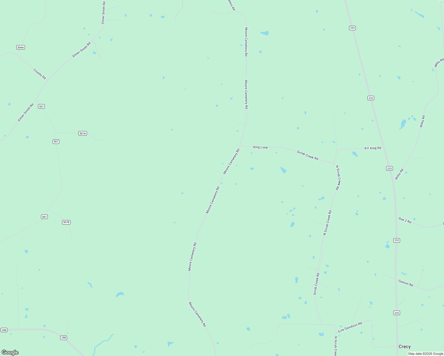 map of restaurants, bars, coffee shops, grocery stores, and more near Moore Cemetery Road in Groveton