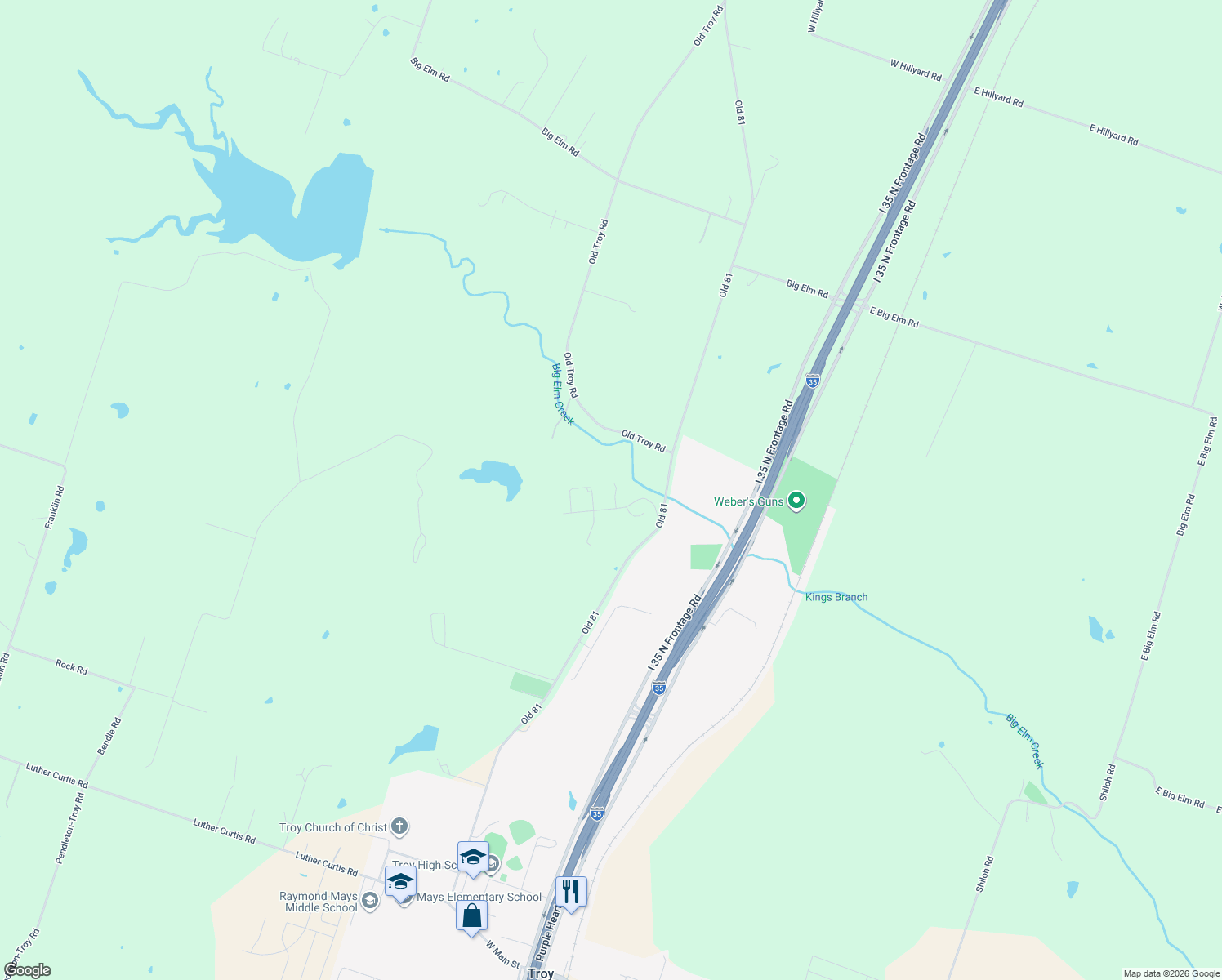 map of restaurants, bars, coffee shops, grocery stores, and more near 204 Briarcliff Rd in Troy