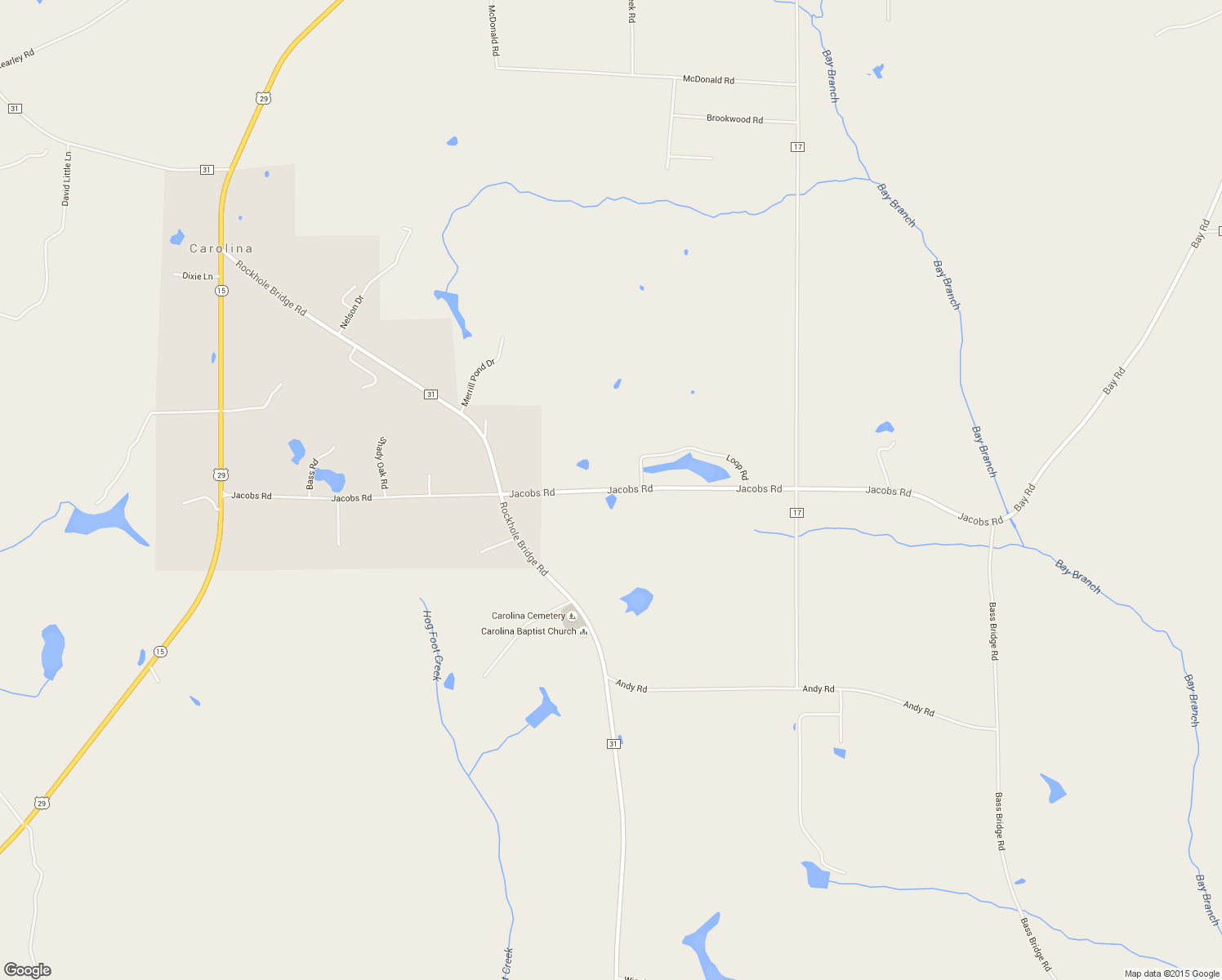 map of restaurants, bars, coffee shops, grocery stores, and more near Jacobs Road in Andalusia