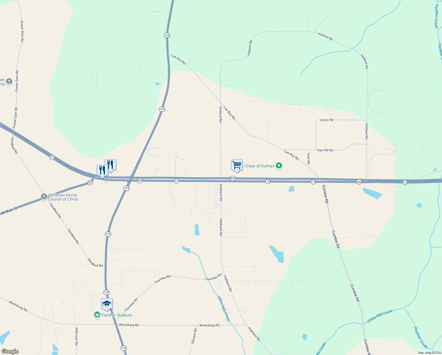 map of restaurants, bars, coffee shops, grocery stores, and more near 3410 Holland Rd in Newton