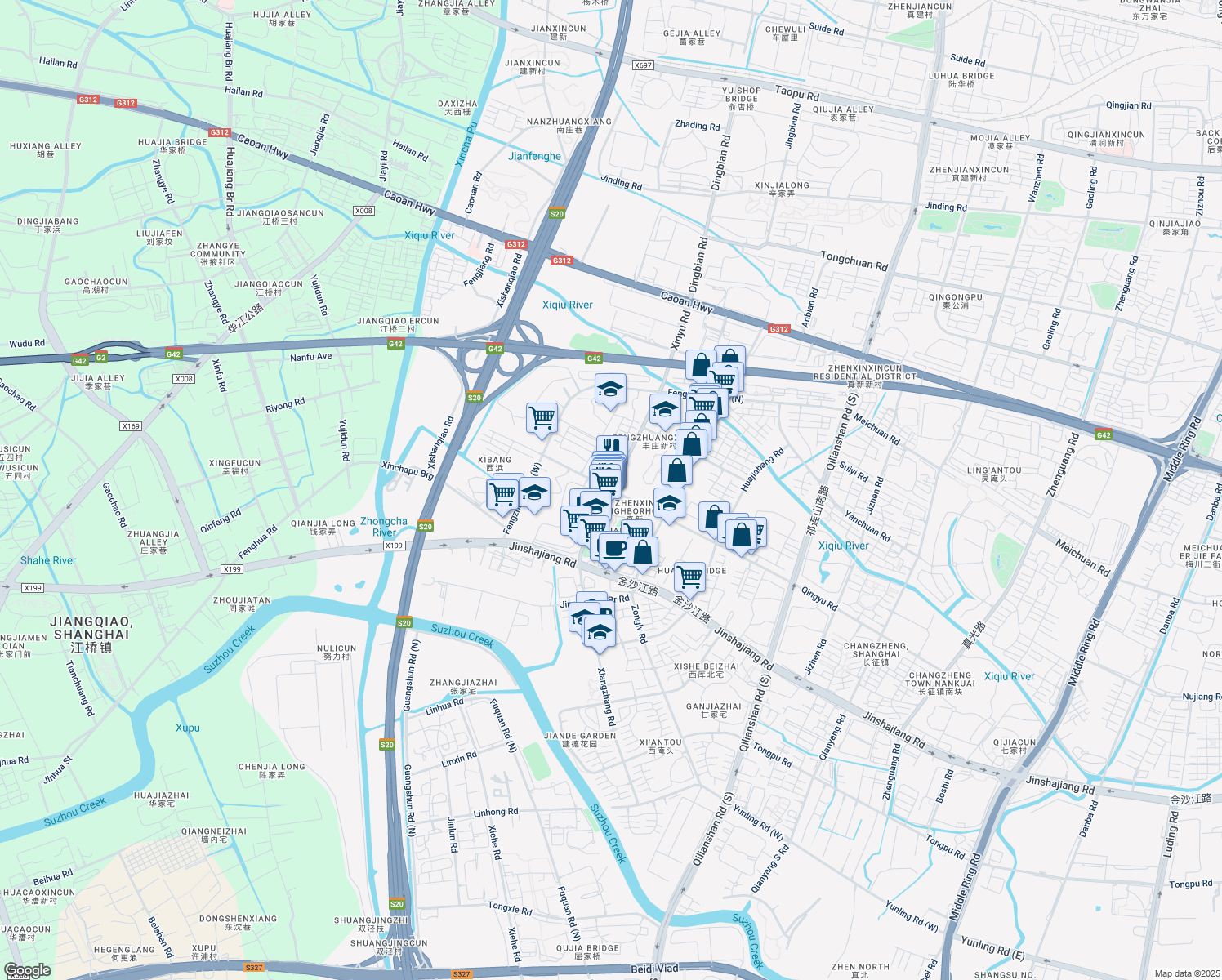 map of restaurants, bars, coffee shops, grocery stores, and more near in 