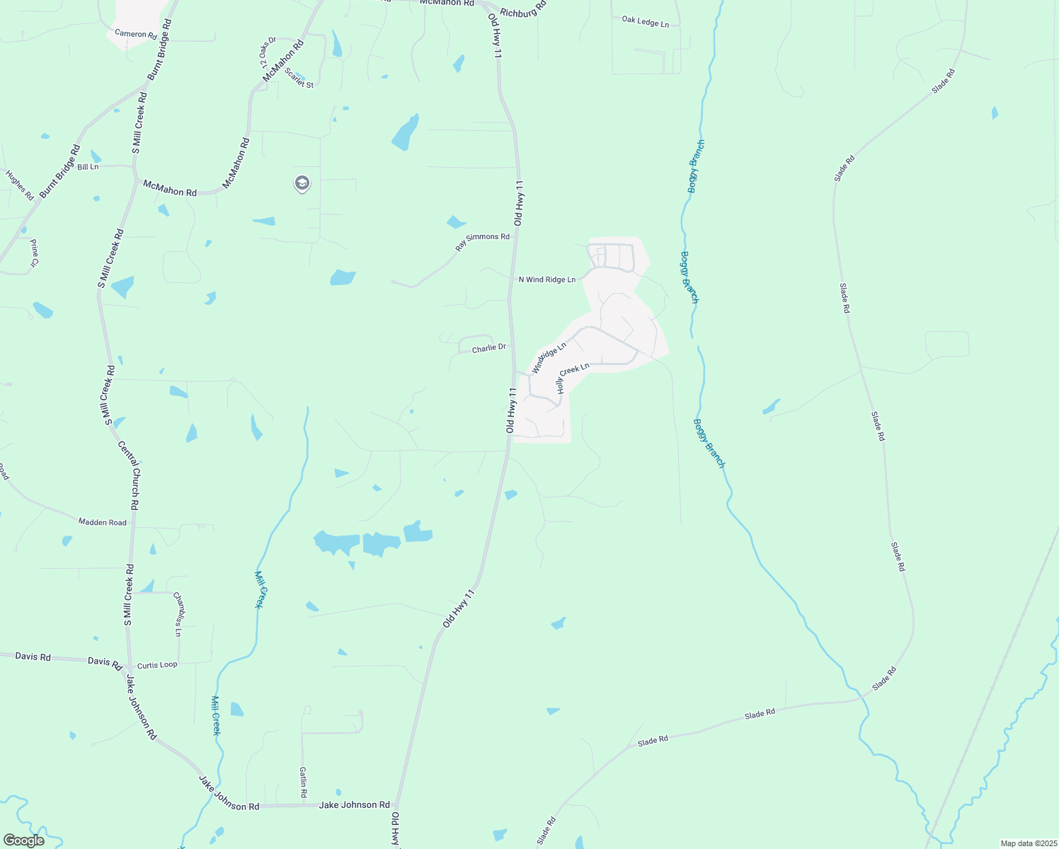 map of restaurants, bars, coffee shops, grocery stores, and more near 7 South Wind Ridge Cove in Purvis