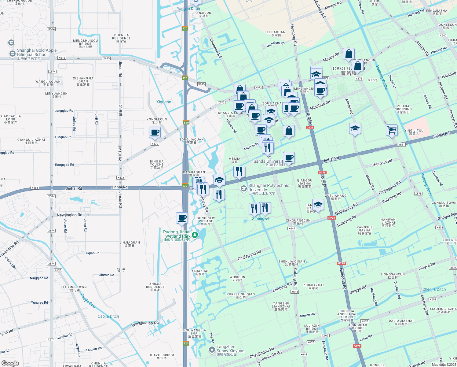 map of restaurants, bars, coffee shops, grocery stores, and more near in 