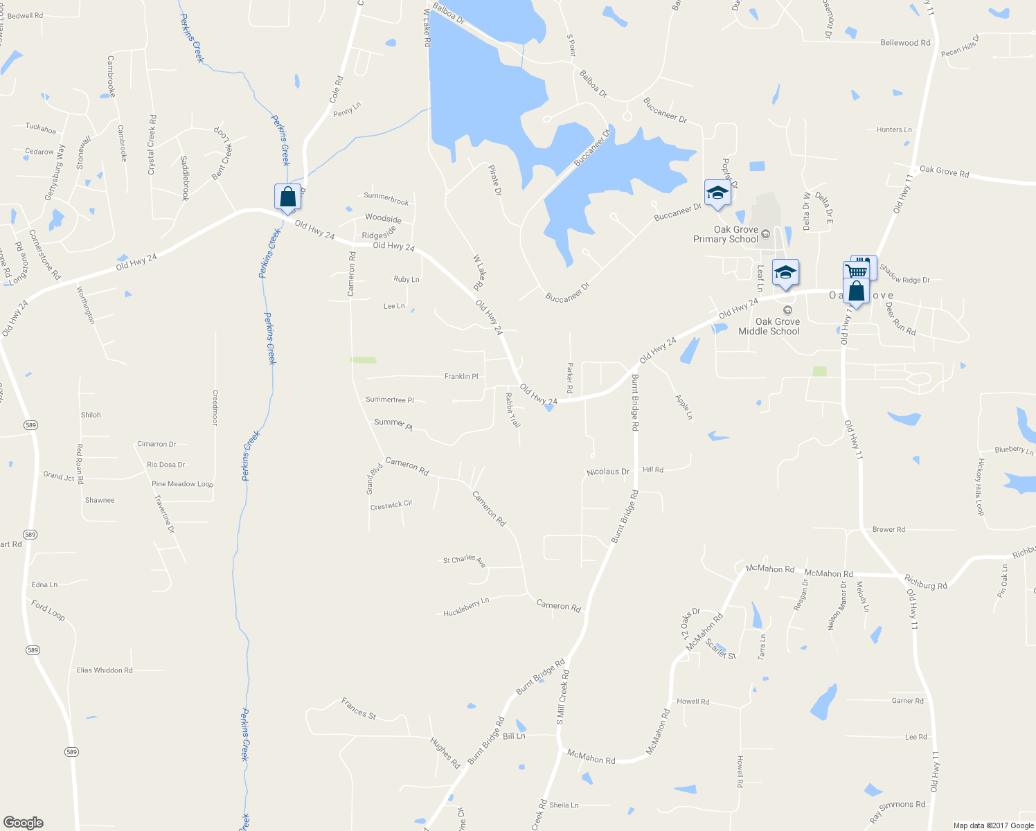 map of restaurants, bars, coffee shops, grocery stores, and more near 2 Butterfly Lane in Hattiesburg