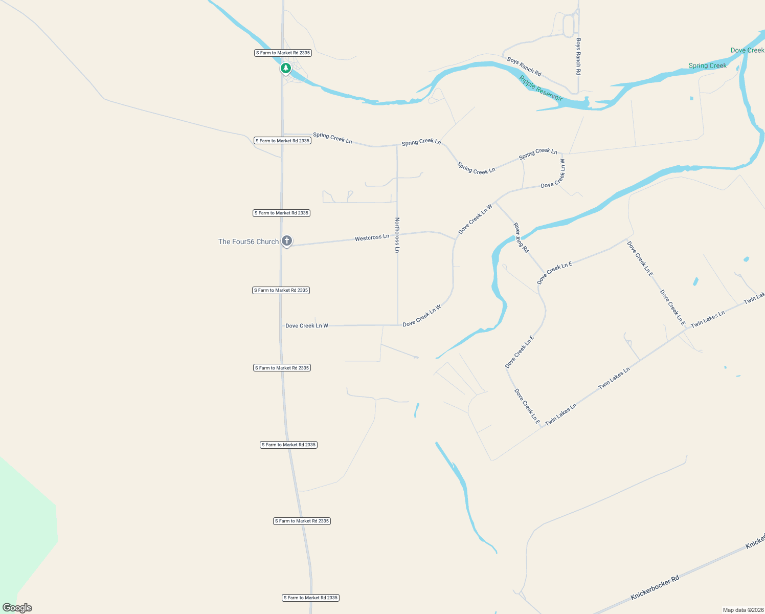 map of restaurants, bars, coffee shops, grocery stores, and more near 12846 Dove Creek Ln W in San Angelo