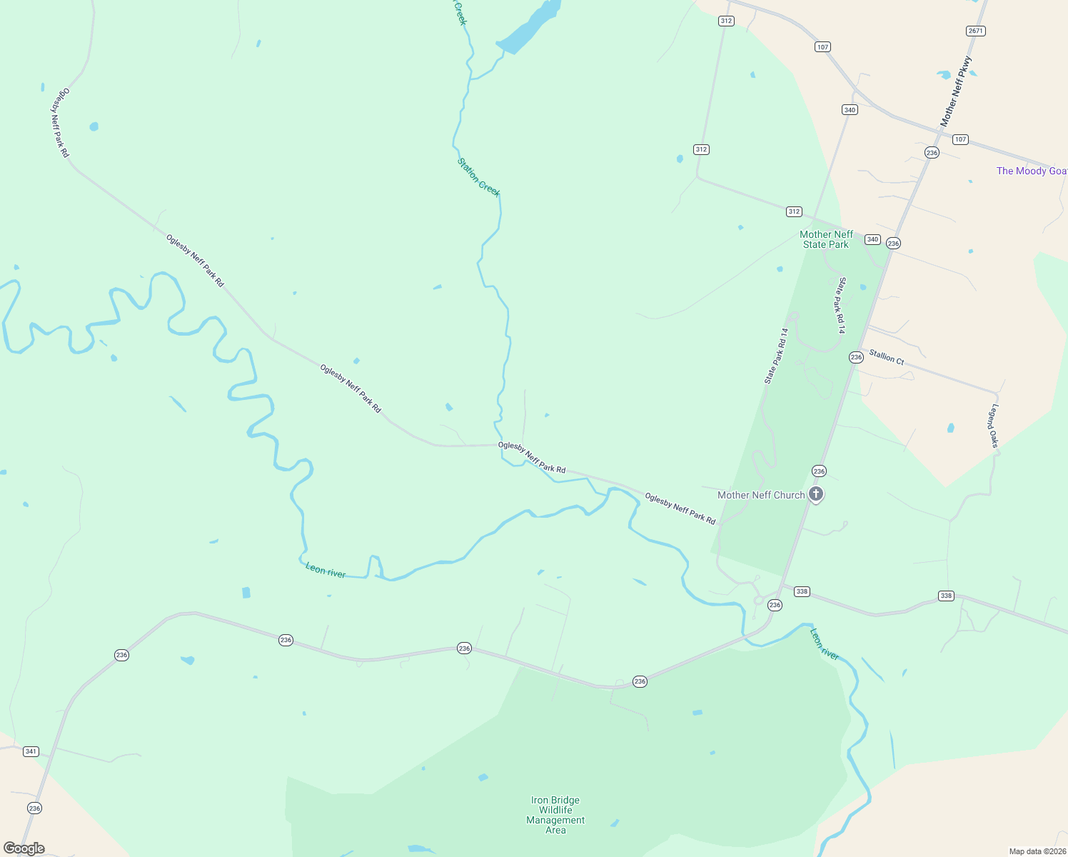 map of restaurants, bars, coffee shops, grocery stores, and more near 4939 Neff Park Road in Moody