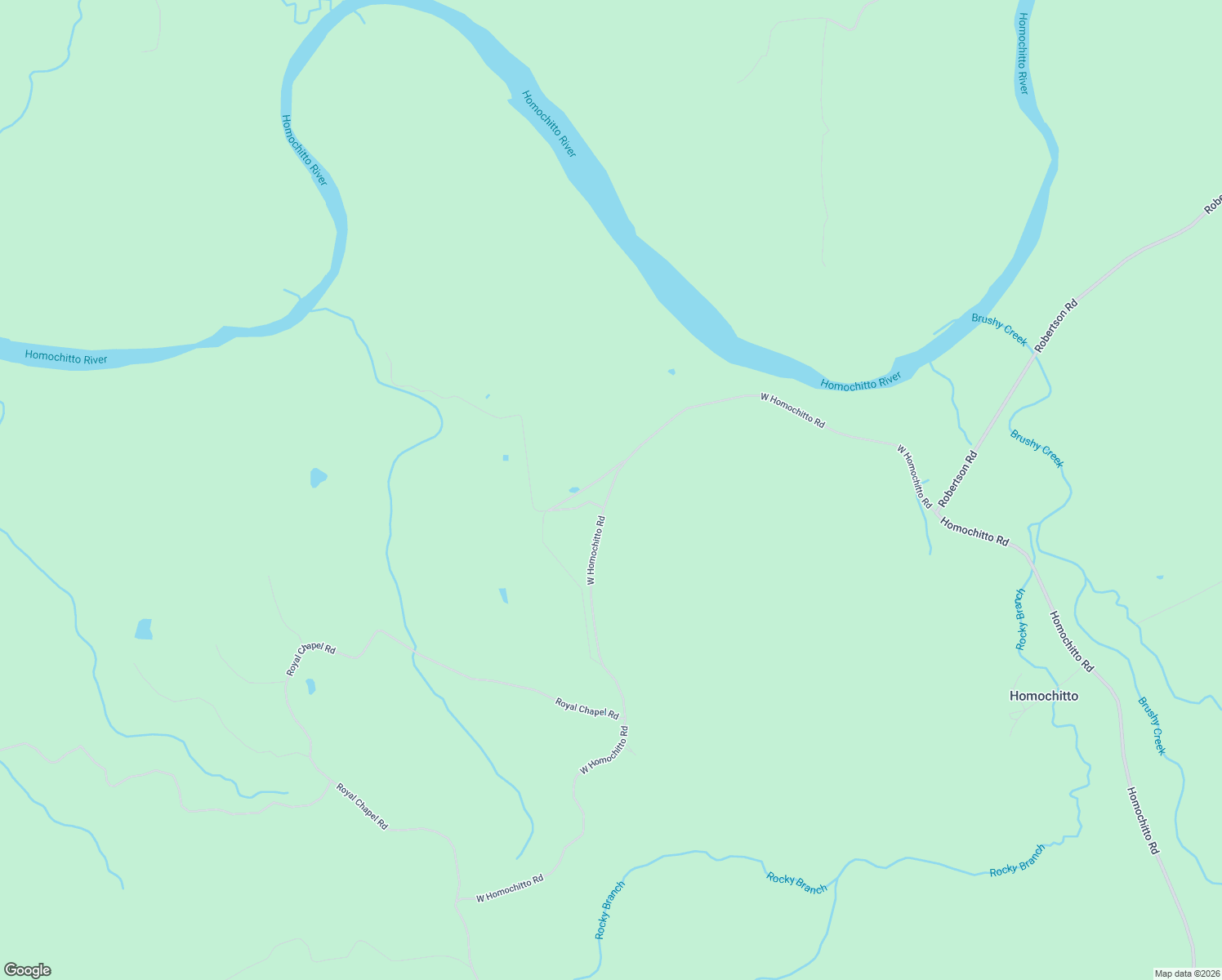 map of restaurants, bars, coffee shops, grocery stores, and more near 6746 West Homochitto Road in Gloster