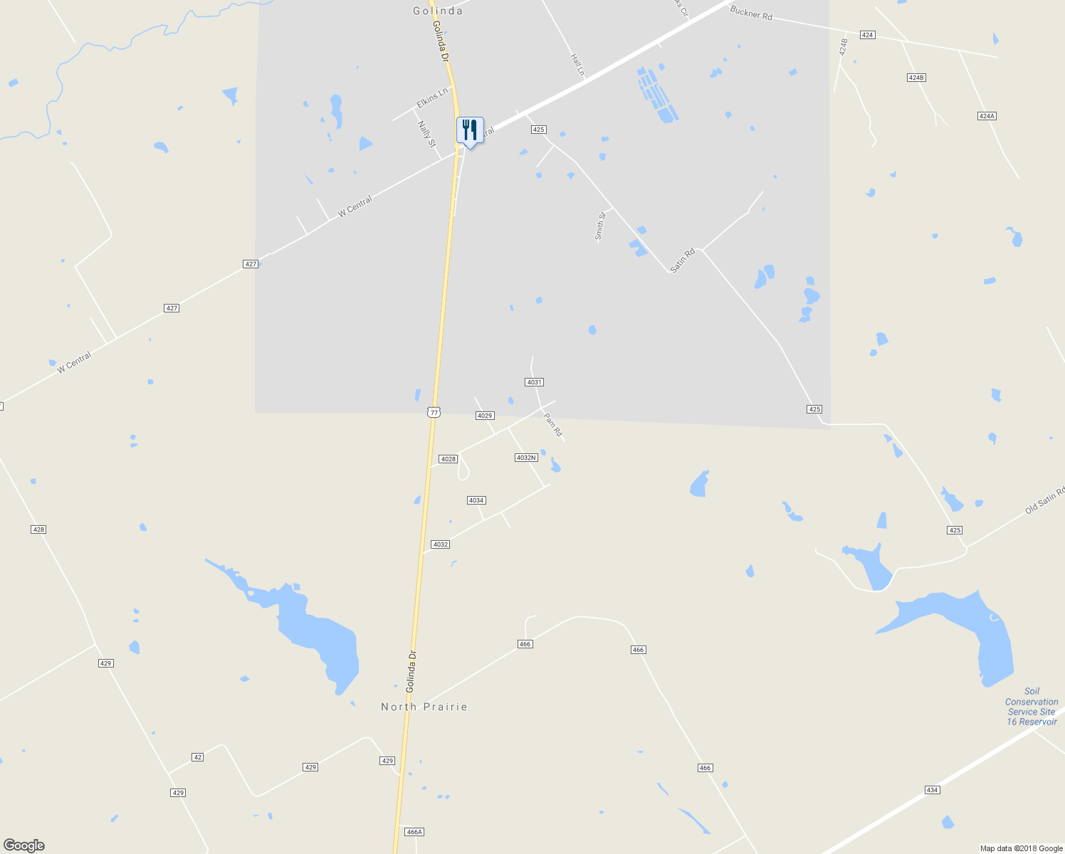 map of restaurants, bars, coffee shops, grocery stores, and more near 182 County Road 4028 in Chilton