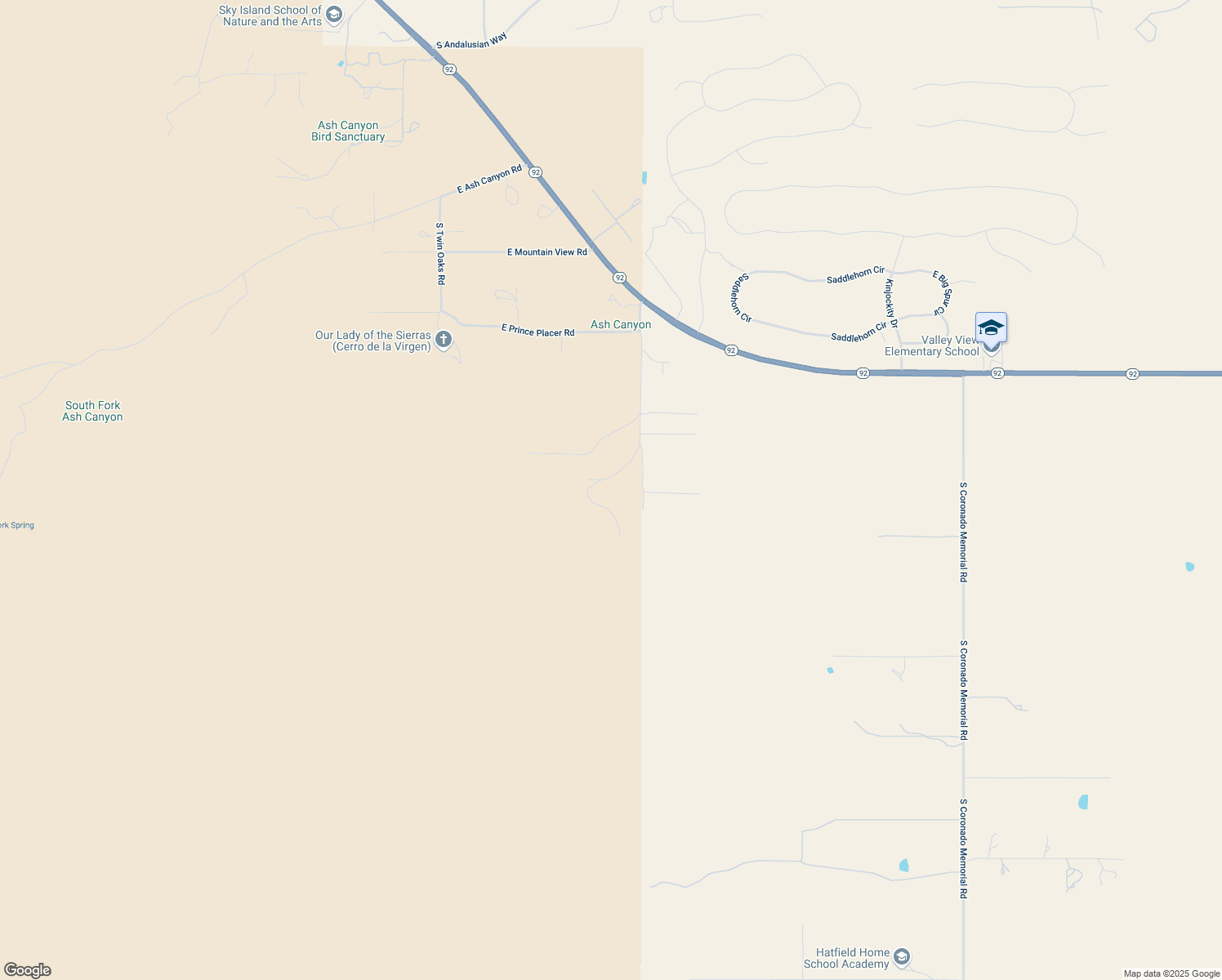 map of restaurants, bars, coffee shops, grocery stores, and more near 10545 South Stone Ridge Road in Hereford