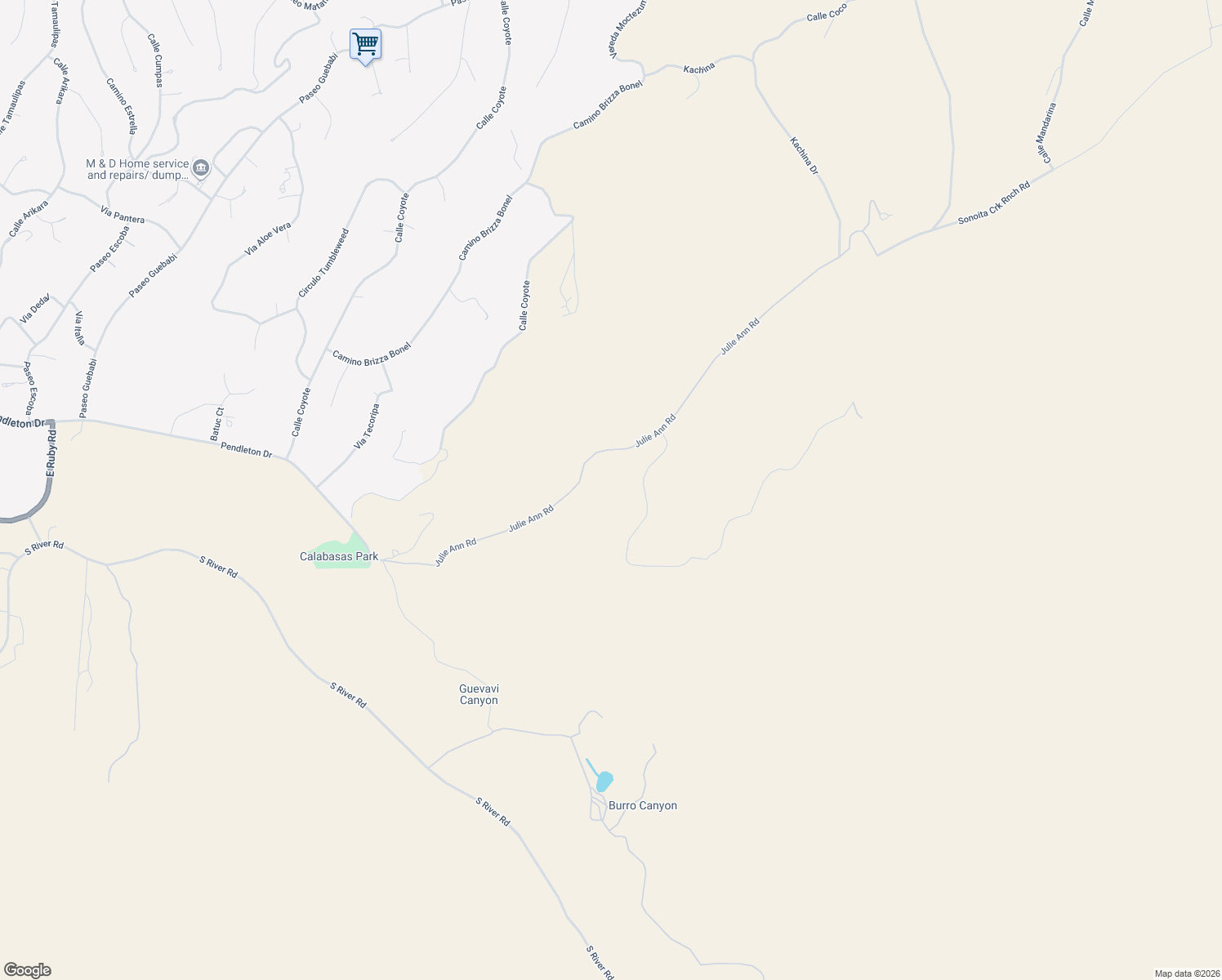 map of restaurants, bars, coffee shops, grocery stores, and more near 75 Sonoita Creek Ranch in Rio Rico