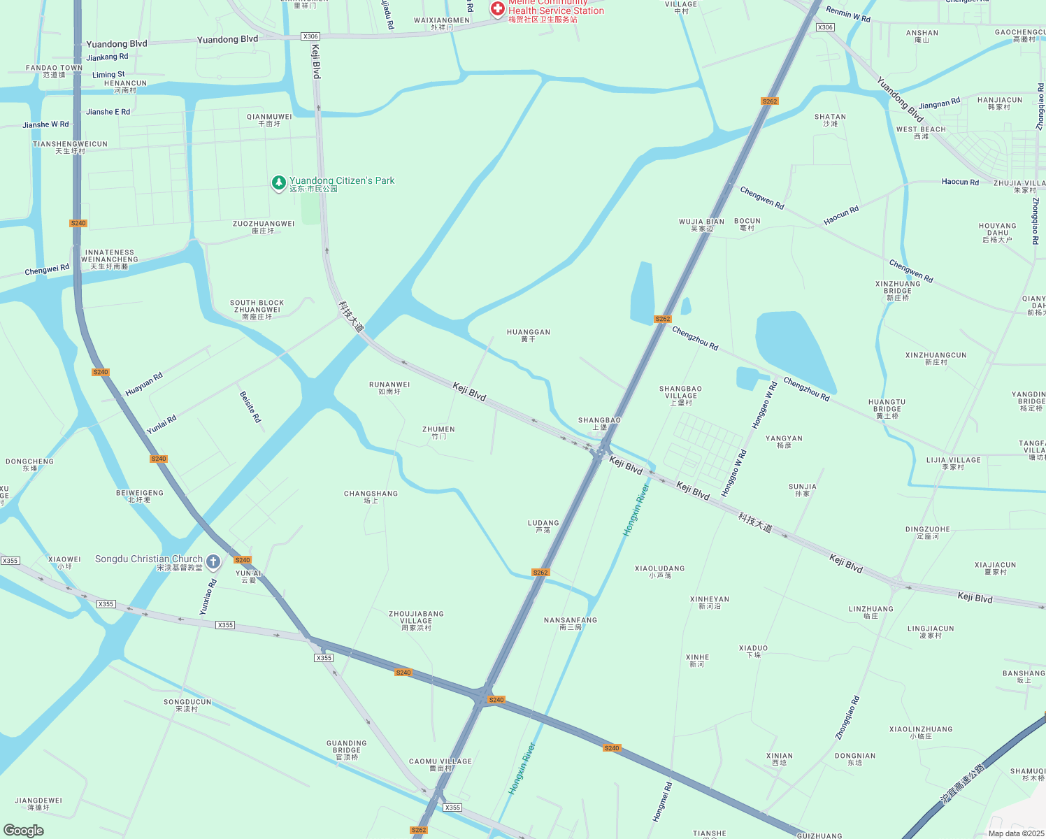 map of restaurants, bars, coffee shops, grocery stores, and more near Ke Ji Da Dao in Wu Xi Shi