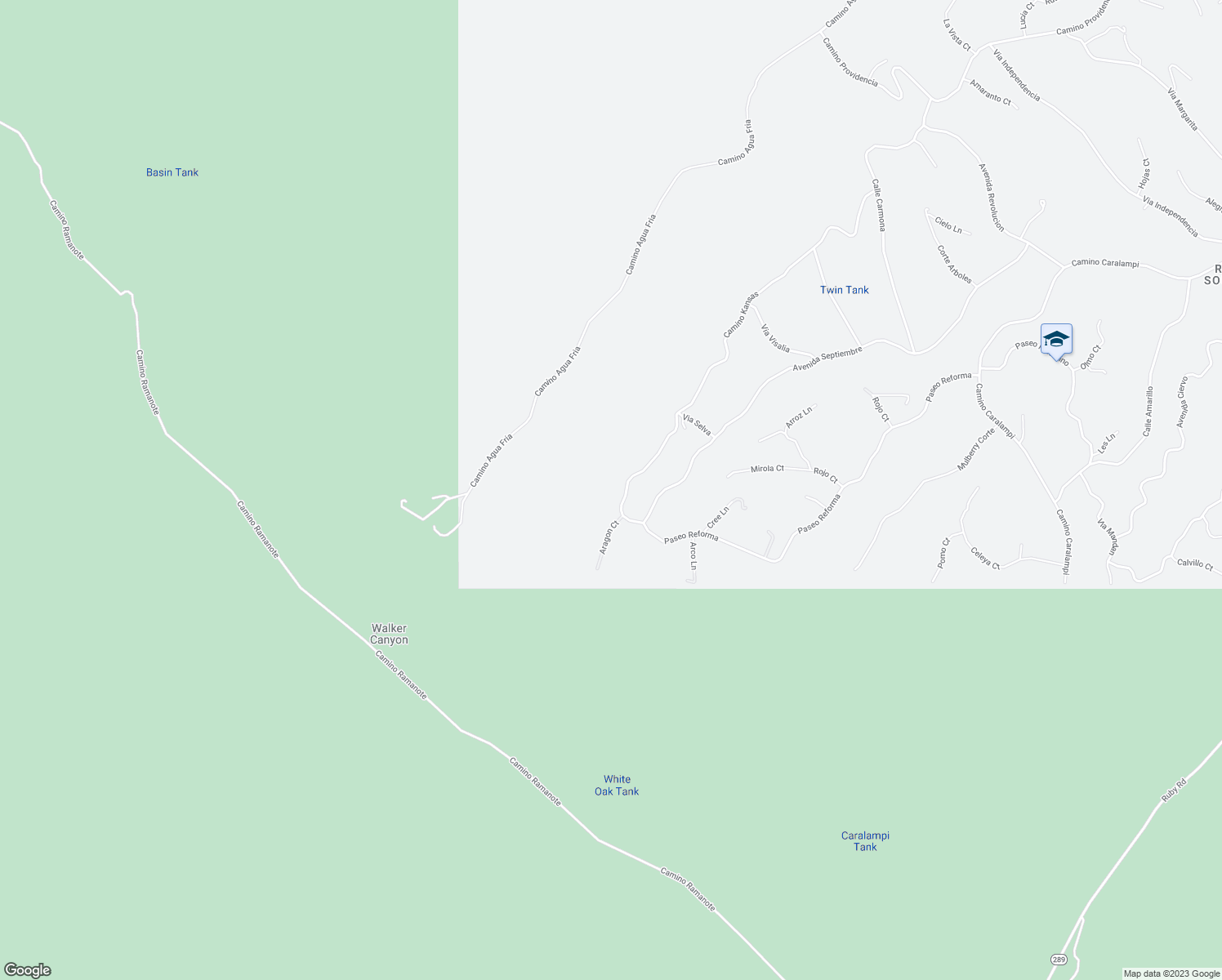 map of restaurants, bars, coffee shops, grocery stores, and more near 646 Camino Kansas in Rio Rico