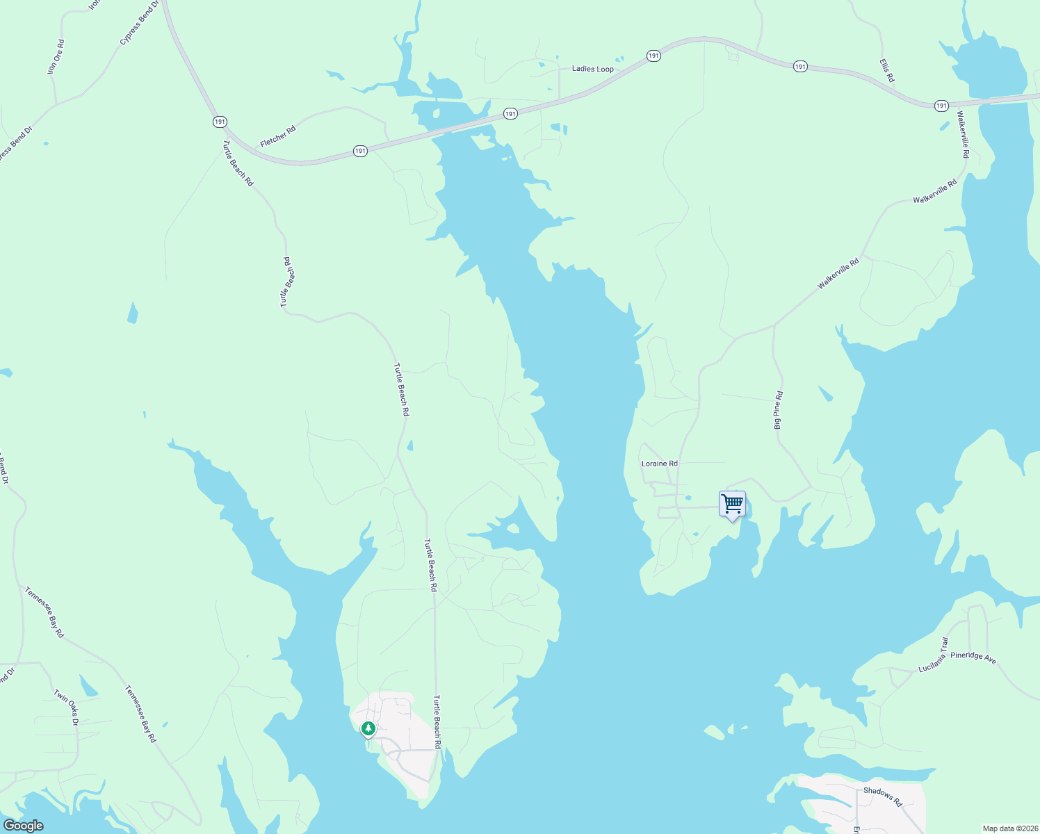 map of restaurants, bars, coffee shops, grocery stores, and more near 130-298 Lake Ridge Circle in Many