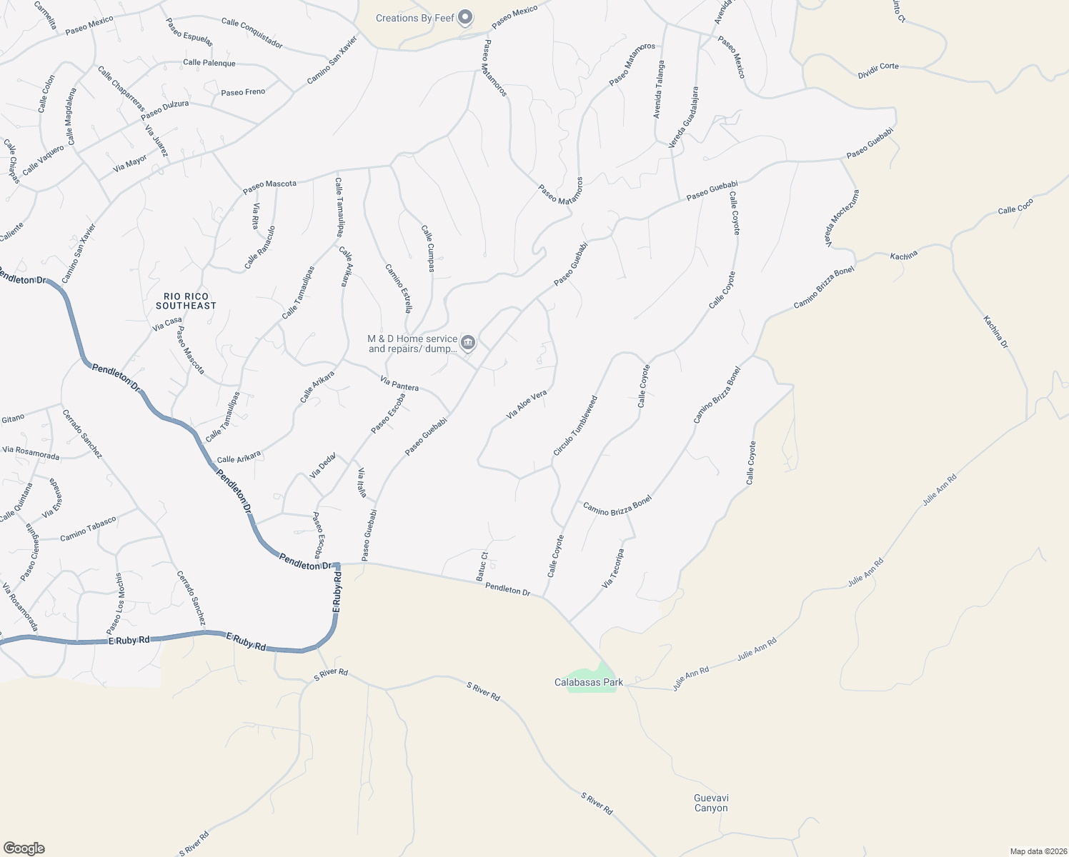 map of restaurants, bars, coffee shops, grocery stores, and more near 885 Naco Court in Rio Rico
