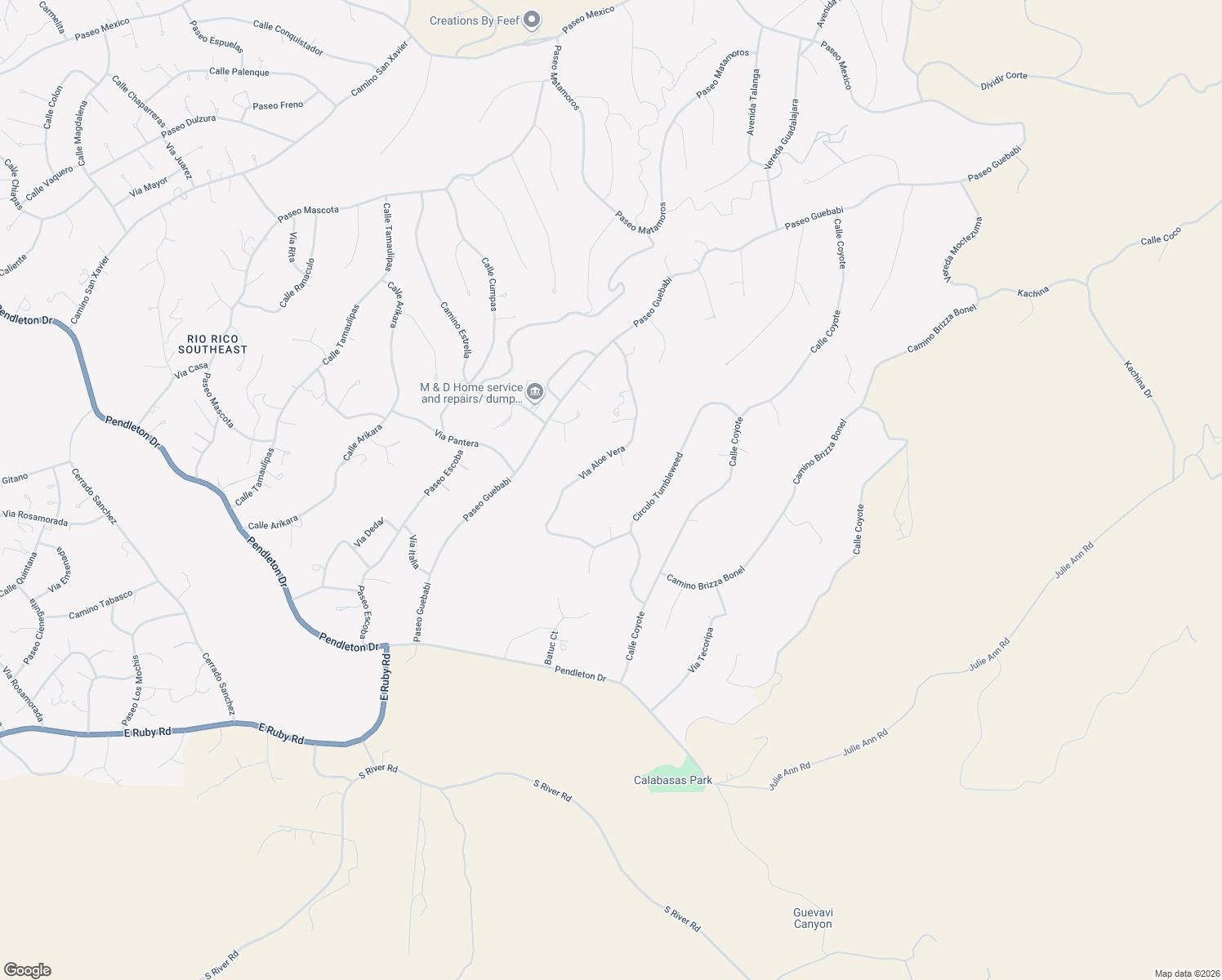map of restaurants, bars, coffee shops, grocery stores, and more near 885 Naco Court in Rio Rico