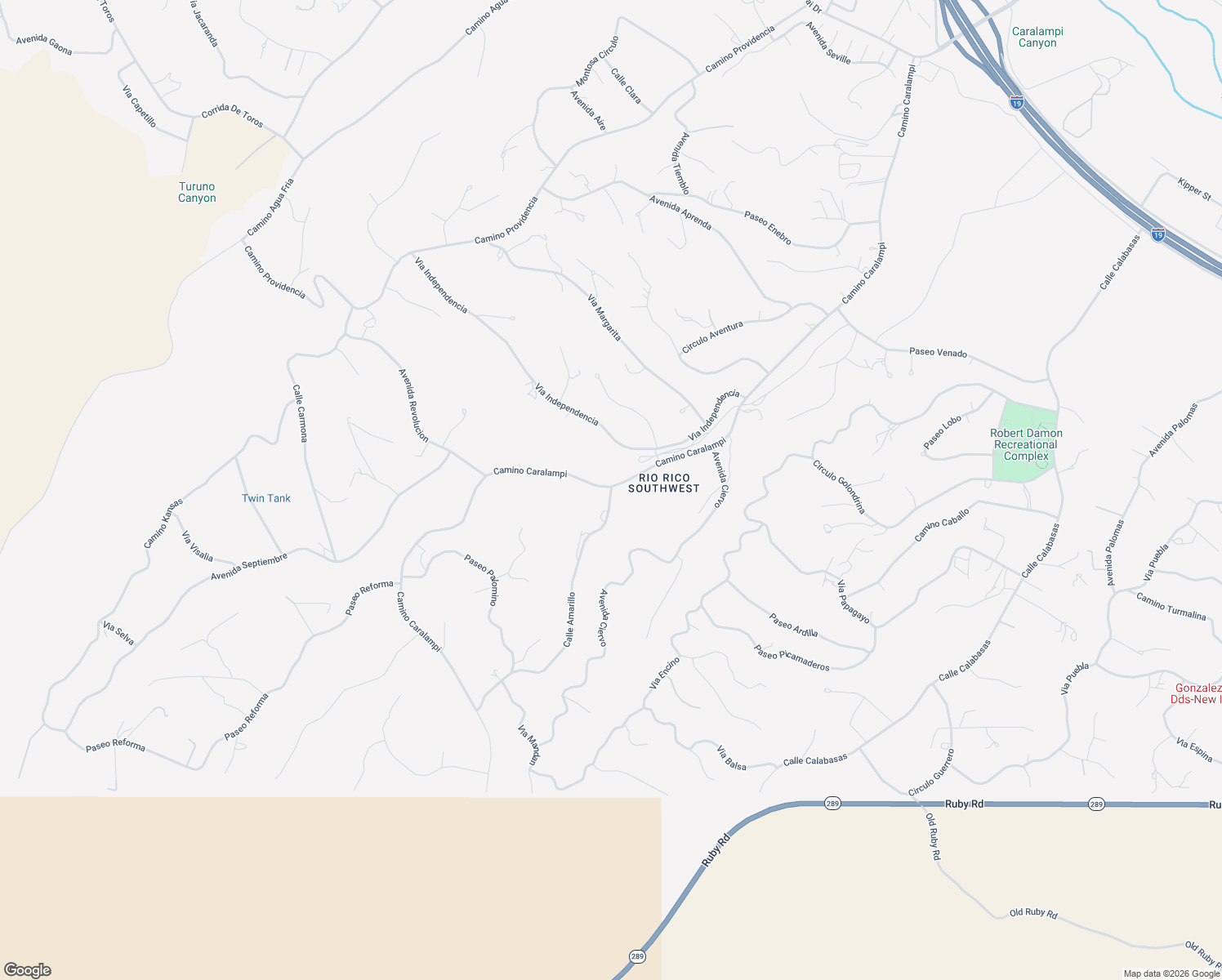 map of restaurants, bars, coffee shops, grocery stores, and more near 901 Calle Amarillo in Rio Rico