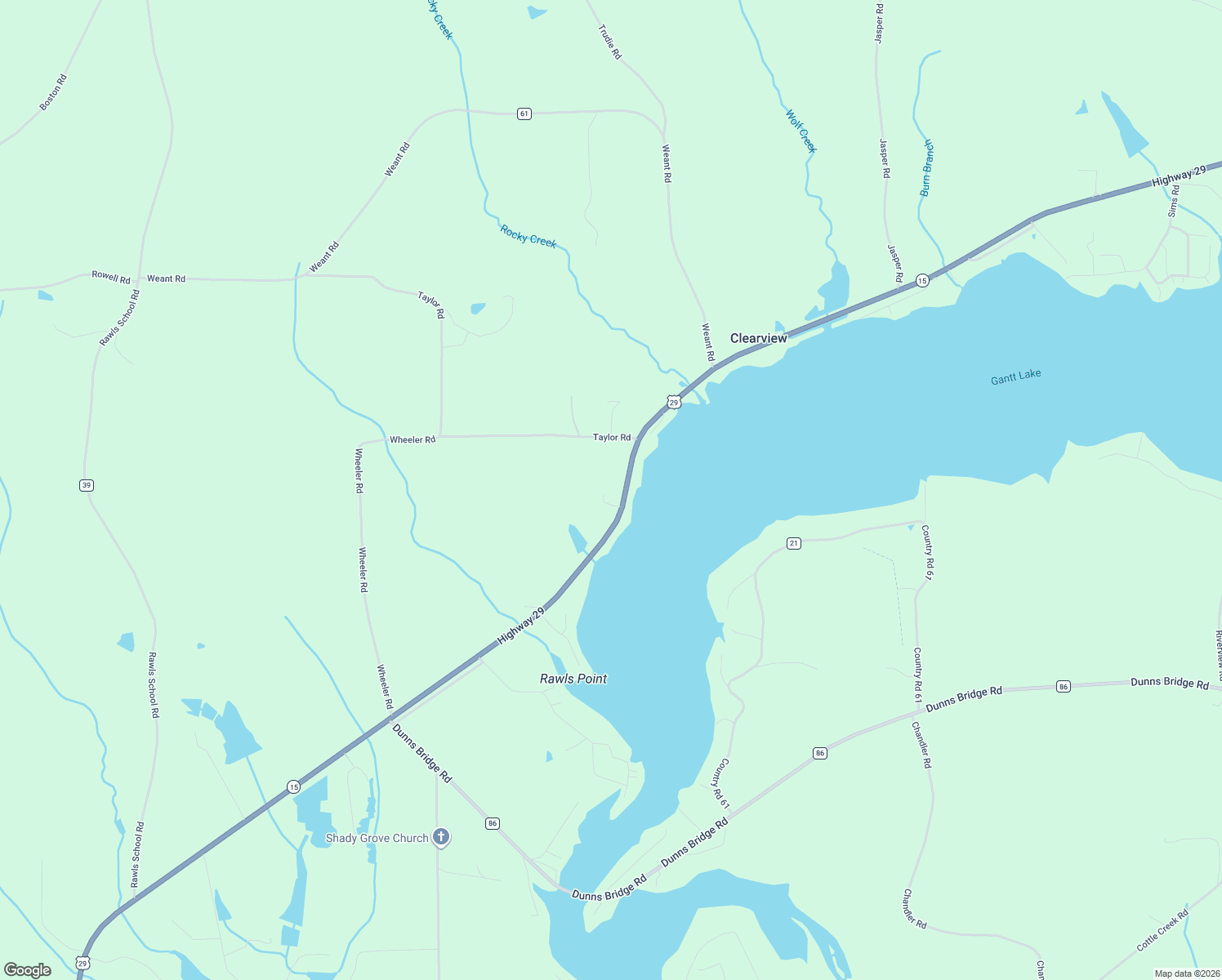 map of restaurants, bars, coffee shops, grocery stores, and more near 32651 U.S. 29 in Dozier