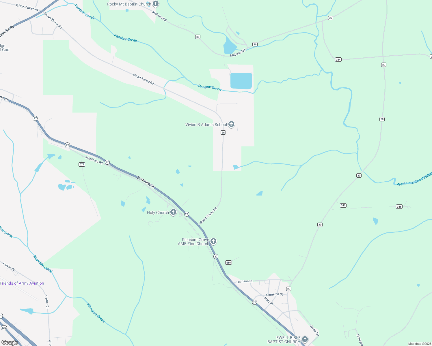 map of restaurants, bars, coffee shops, grocery stores, and more near 2428 Stuart Tarter Road in Ozark