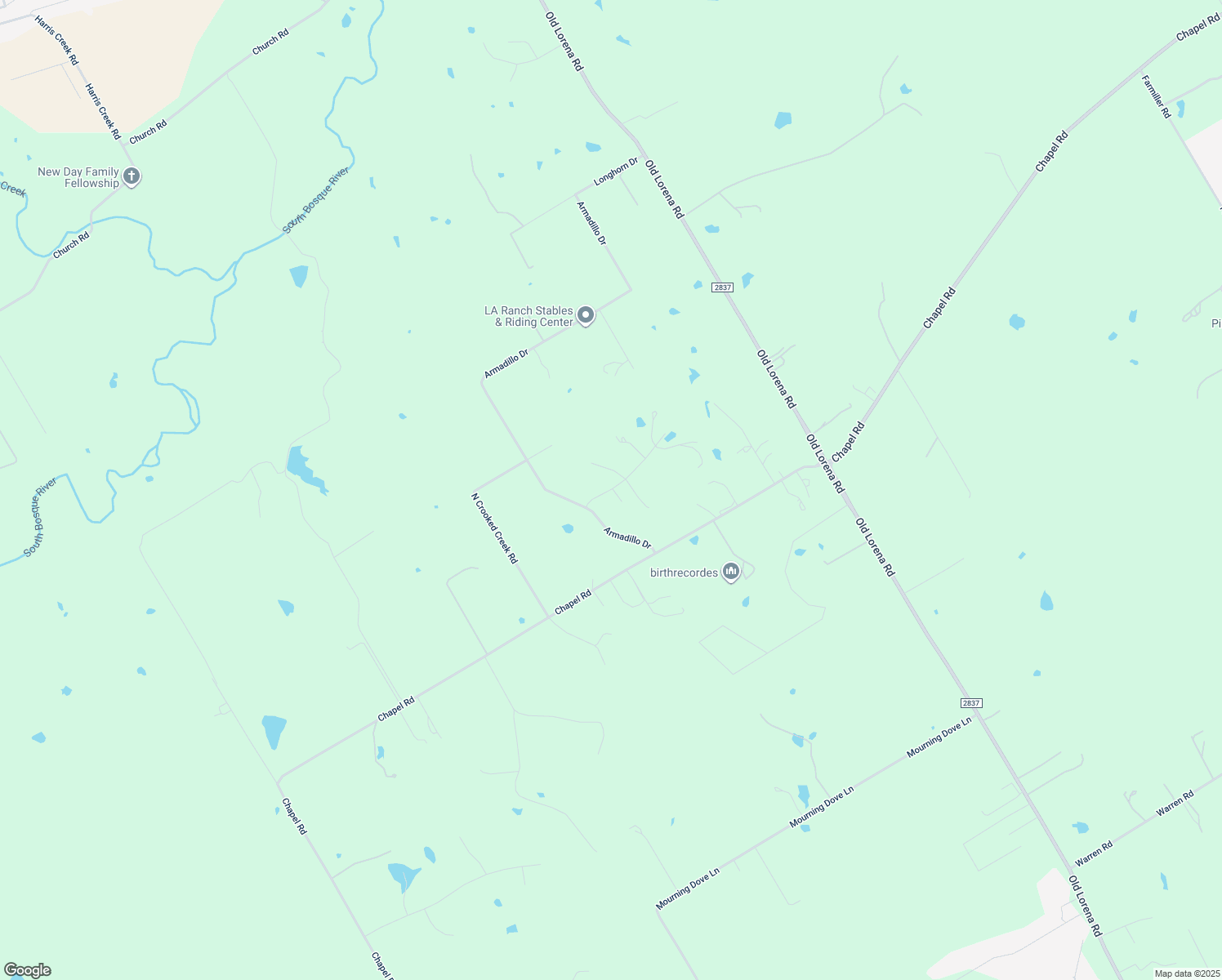 map of restaurants, bars, coffee shops, grocery stores, and more near 257 Rabbit Hill in Lorena