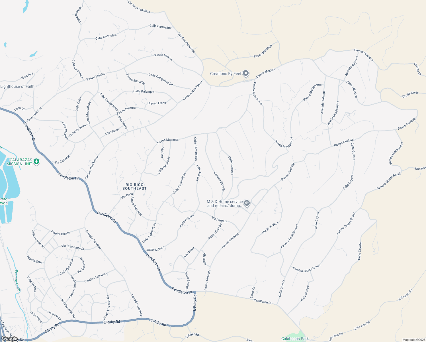 map of restaurants, bars, coffee shops, grocery stores, and more near 1016 Camino Estrella in Rio Rico